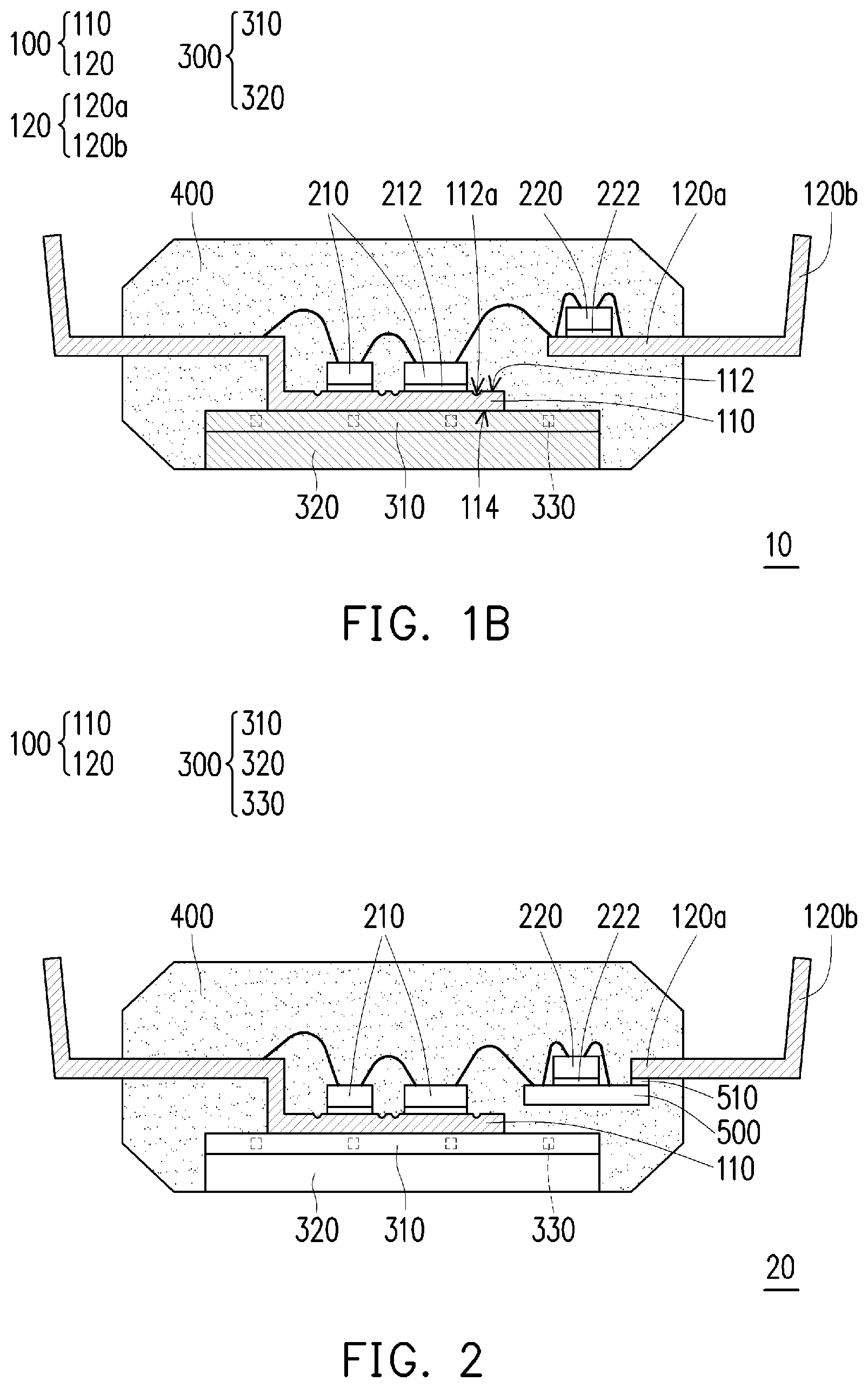 Patent US11776867 Figure 2 – Chip package