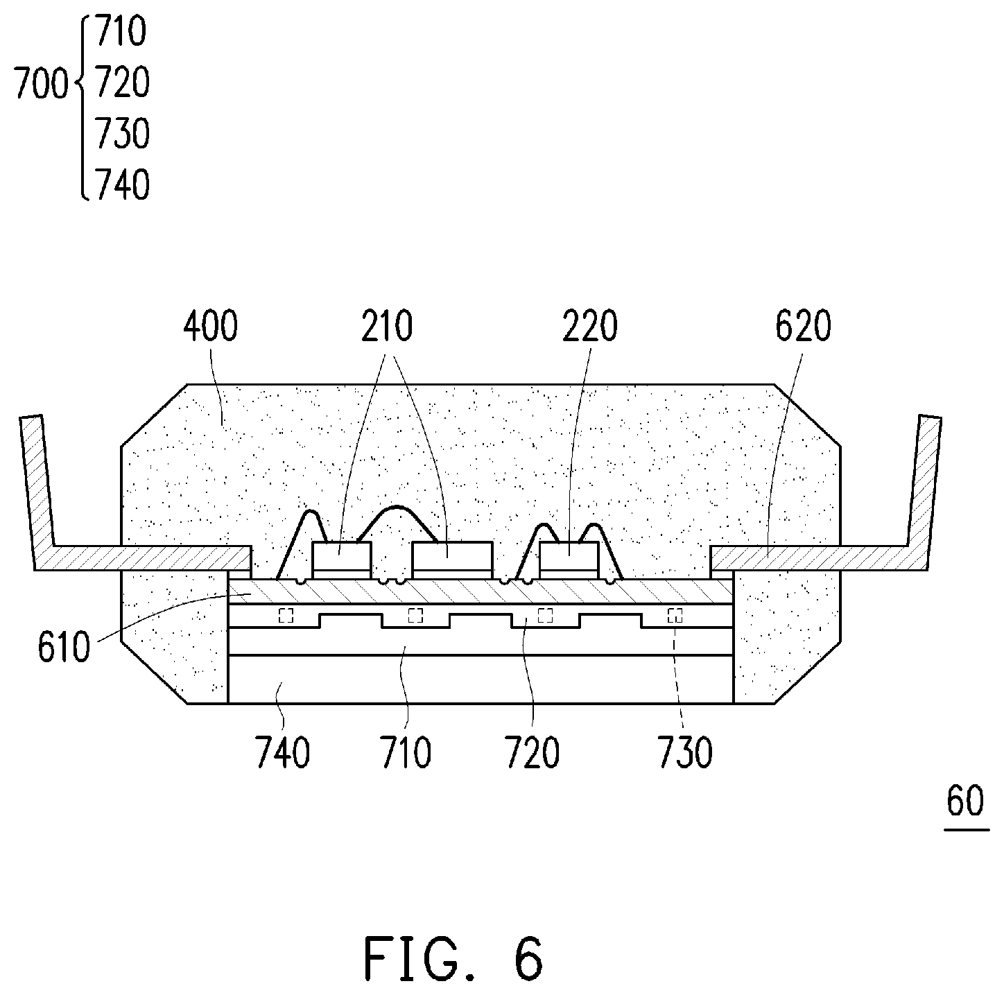 Patent US11776867 Figure 5 – Chip package