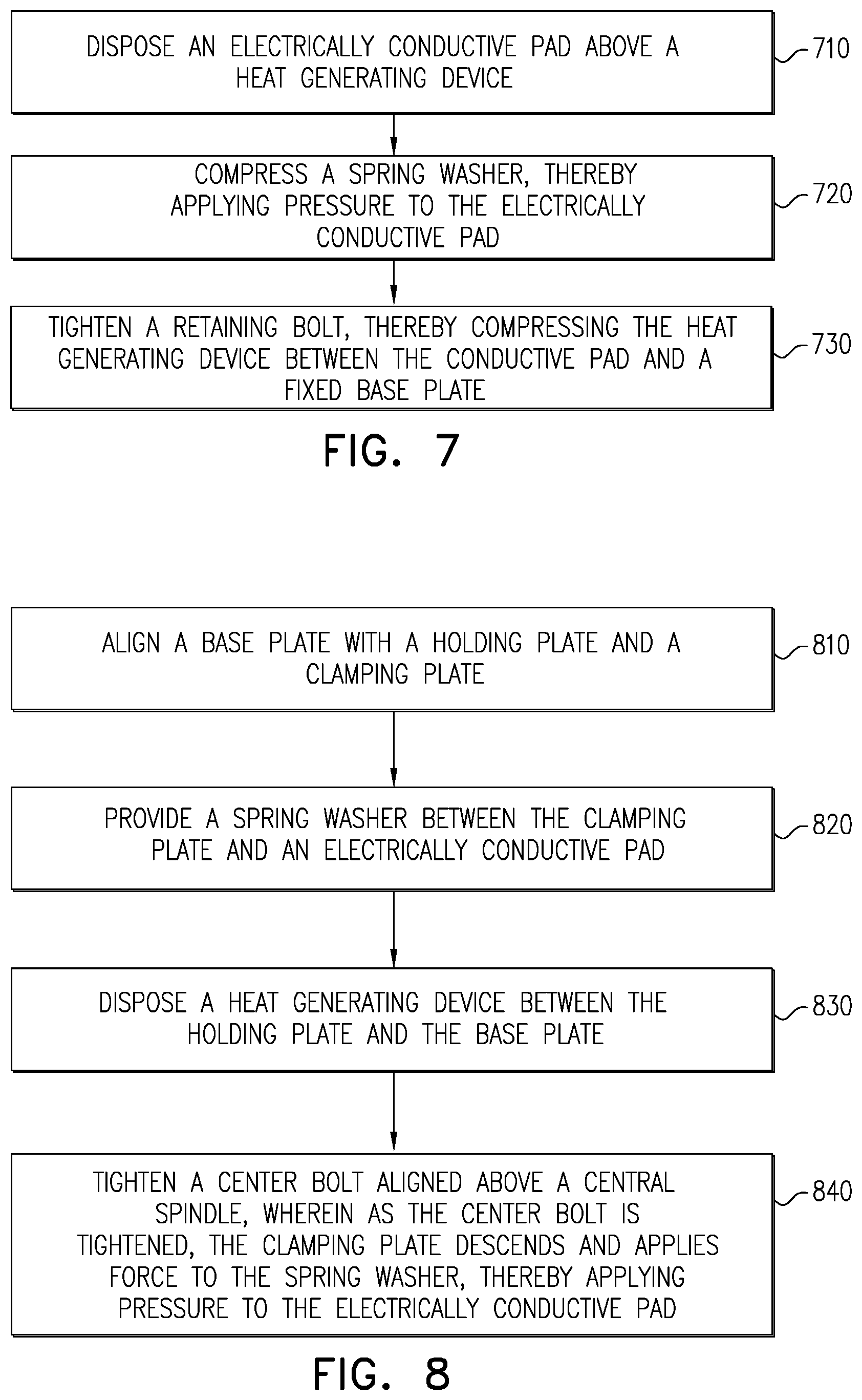 Patent US11776874 Figure 5 – Apparatus and method for holding a heat generating device