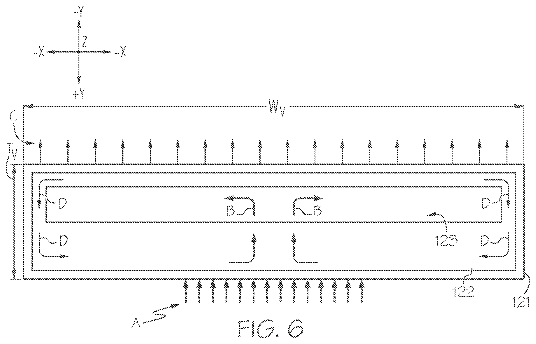 Patent US11776875 Figure 5 – Systems including a vapor chamber as the heat spreading substrate of a power device embedded in a PCB and methods of forming the same