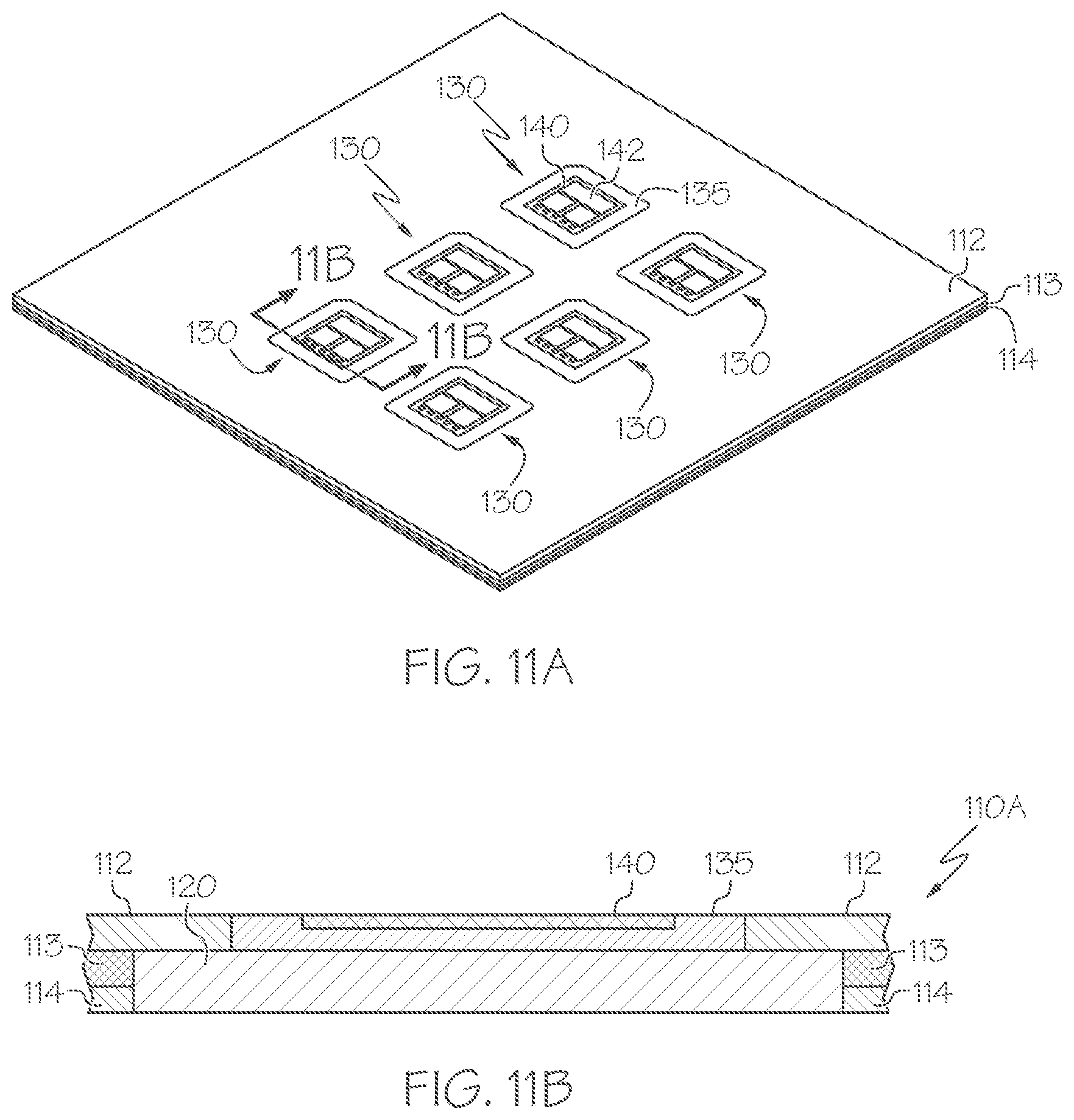 Patent US11776875 Figure 10 – Systems including a vapor chamber as the heat spreading substrate of a power device embedded in a PCB and methods of forming the same