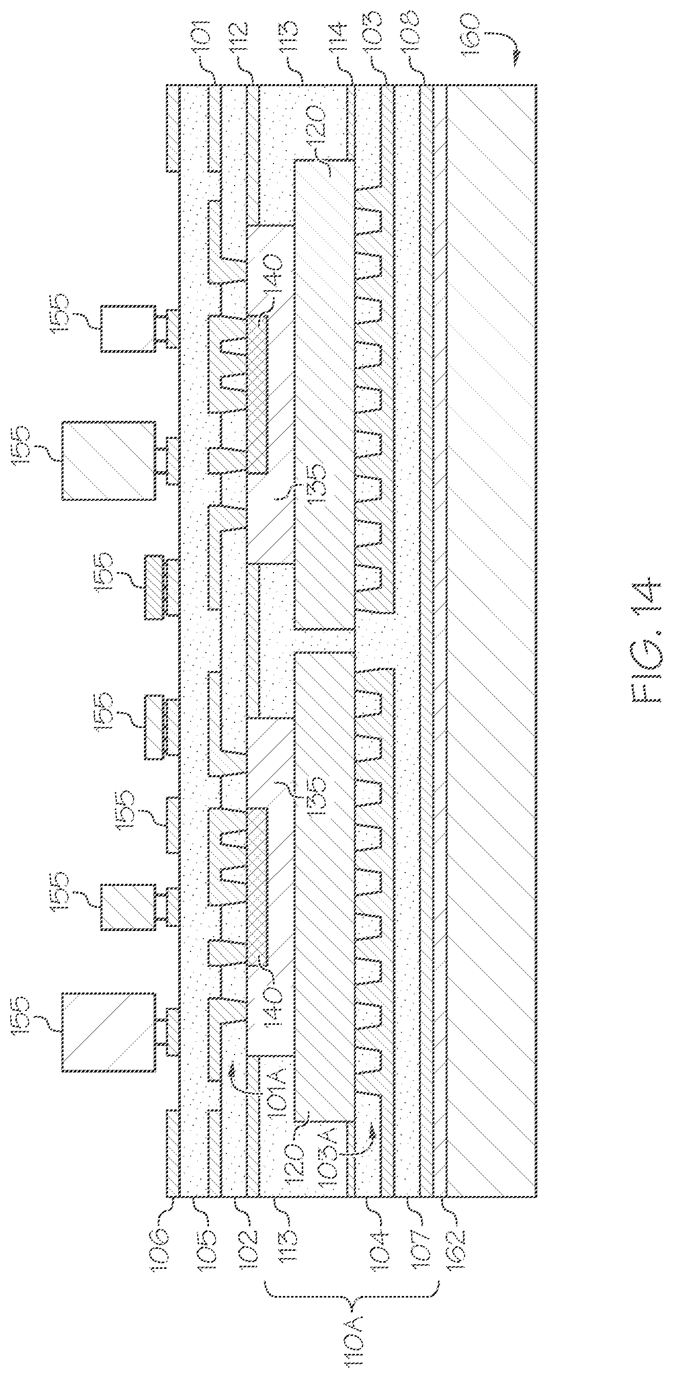 Patent US11776875 Figure 13 – Systems including a vapor chamber as the heat spreading substrate of a power device embedded in a PCB and methods of forming the same