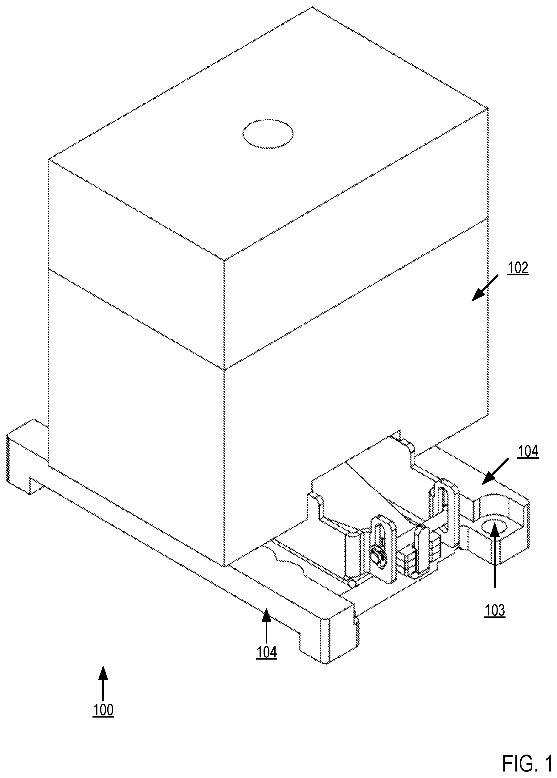 Patent US11776876 Figure 1 – Distributing heatsink load across a processor module with separable input/output (I/O) connectors