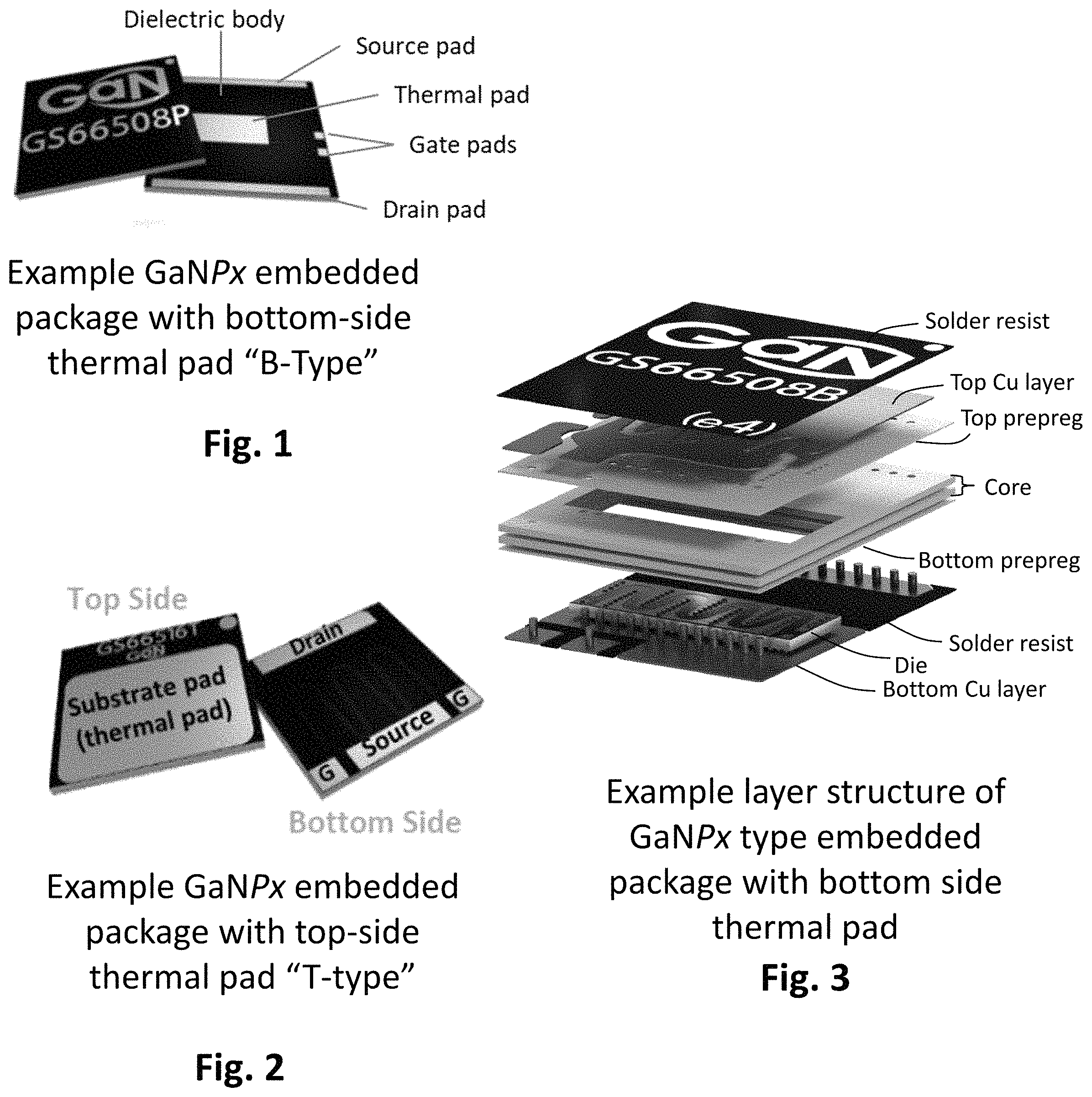 Patent US11776883 Figure 1 – Embedded die packaging for power semiconductor devices