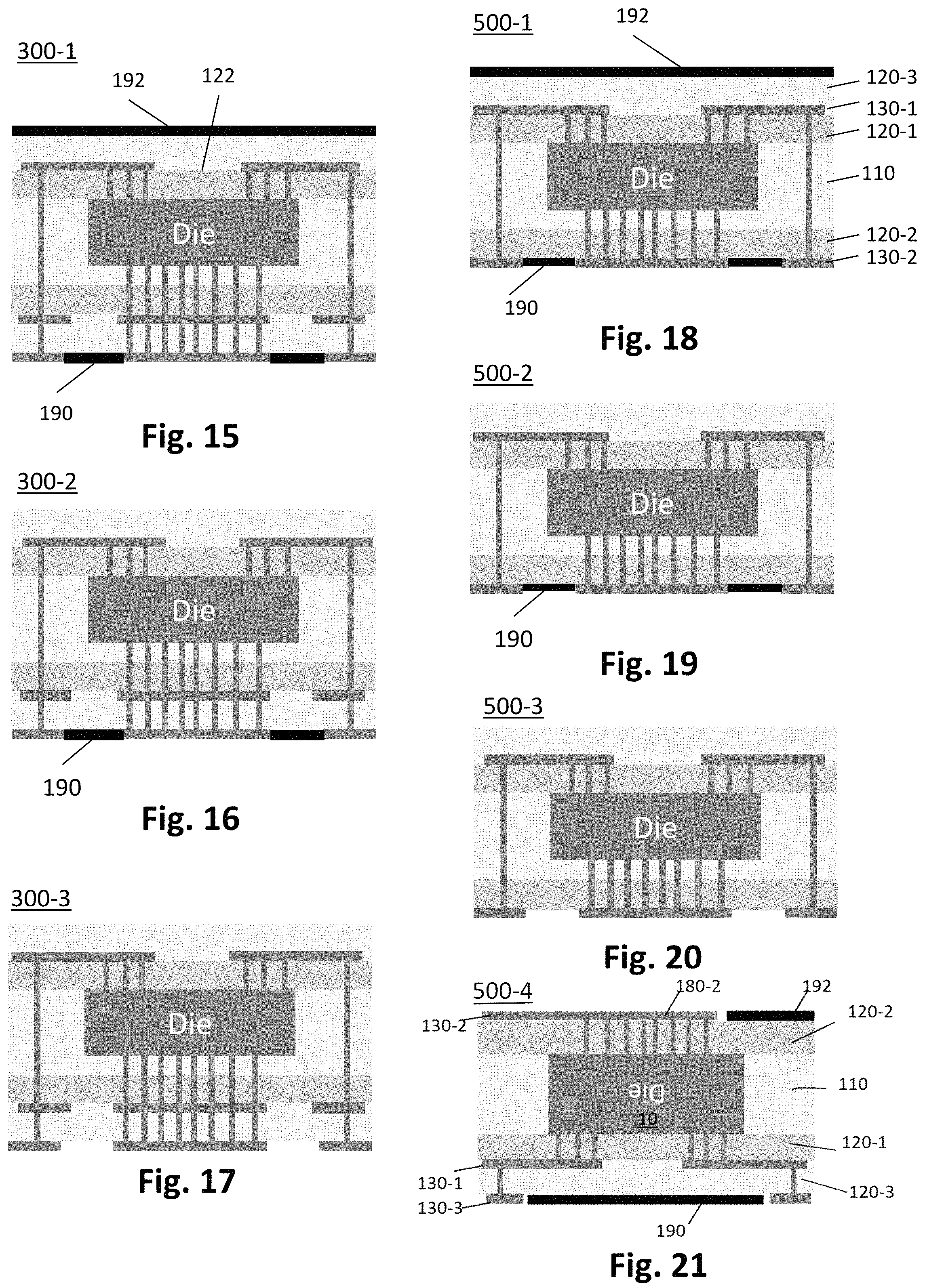 Patent US11776883 Figure 6 – Embedded die packaging for power semiconductor devices