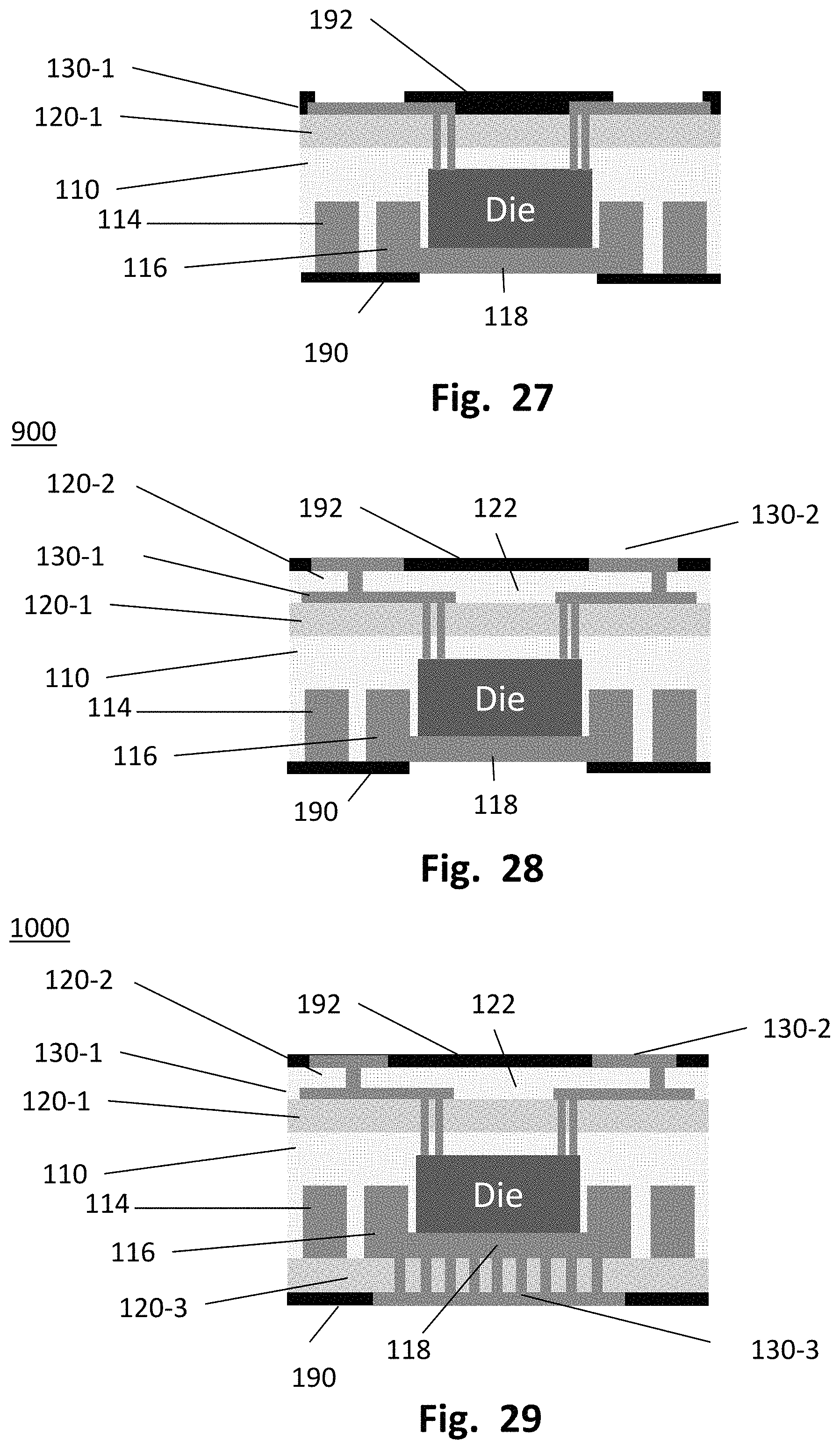Patent US11776883 Figure 10 – Embedded die packaging for power semiconductor devices