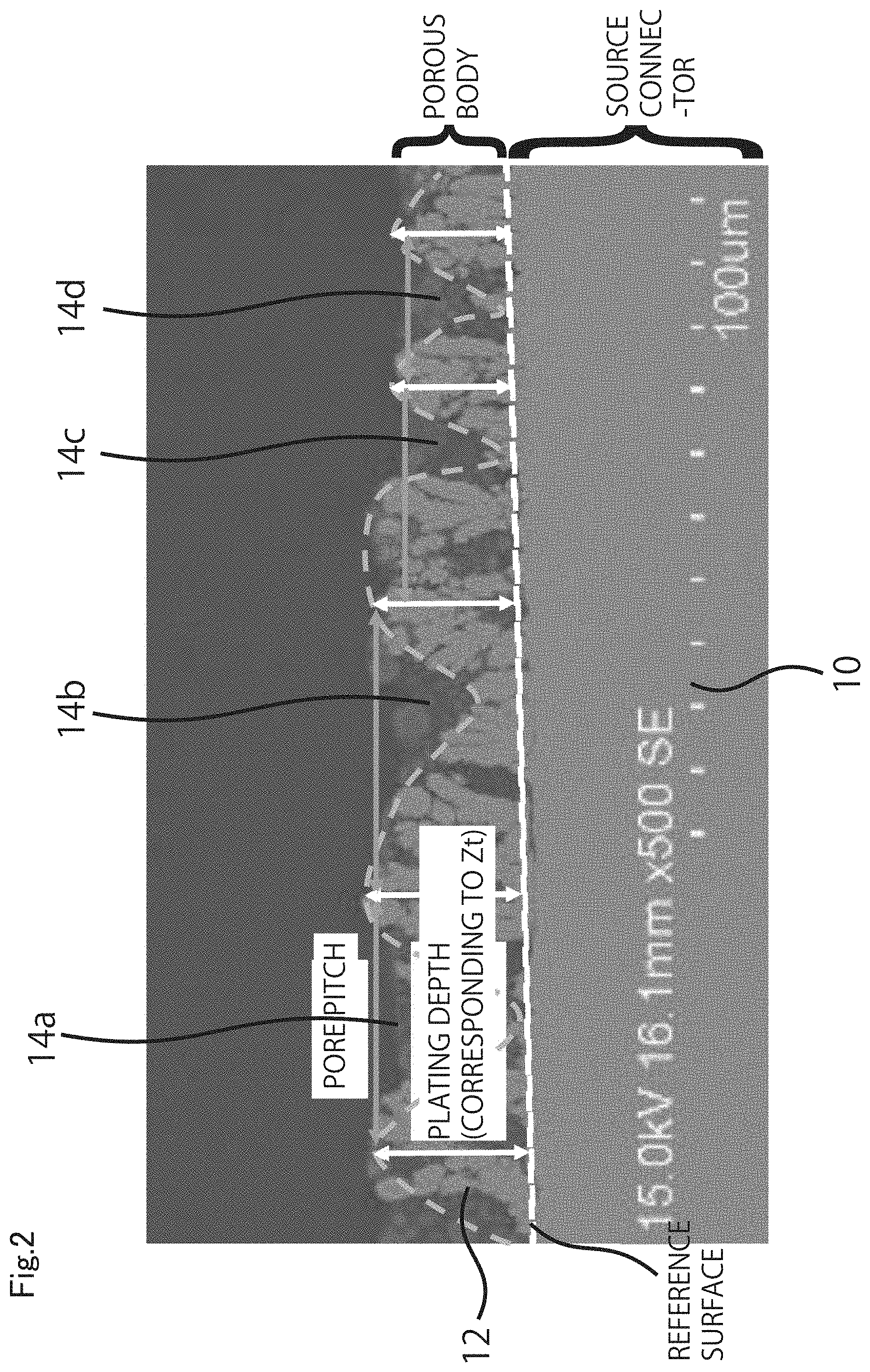 Patent US11776884 Figure 2 – Porous body on the side surface of a connector mounted to semiconductor device
