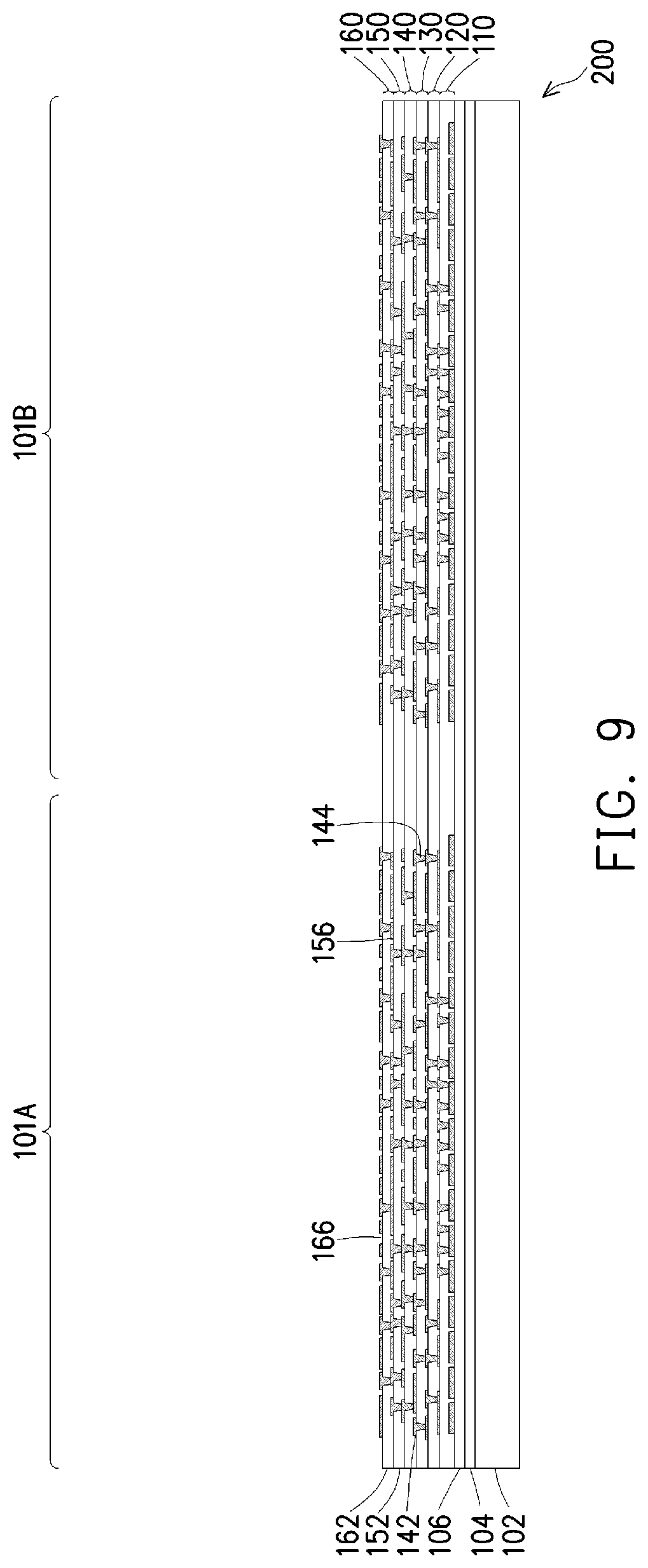 Patent US11776886 Figure 9 – Symmetrical substrate for semiconductor packaging