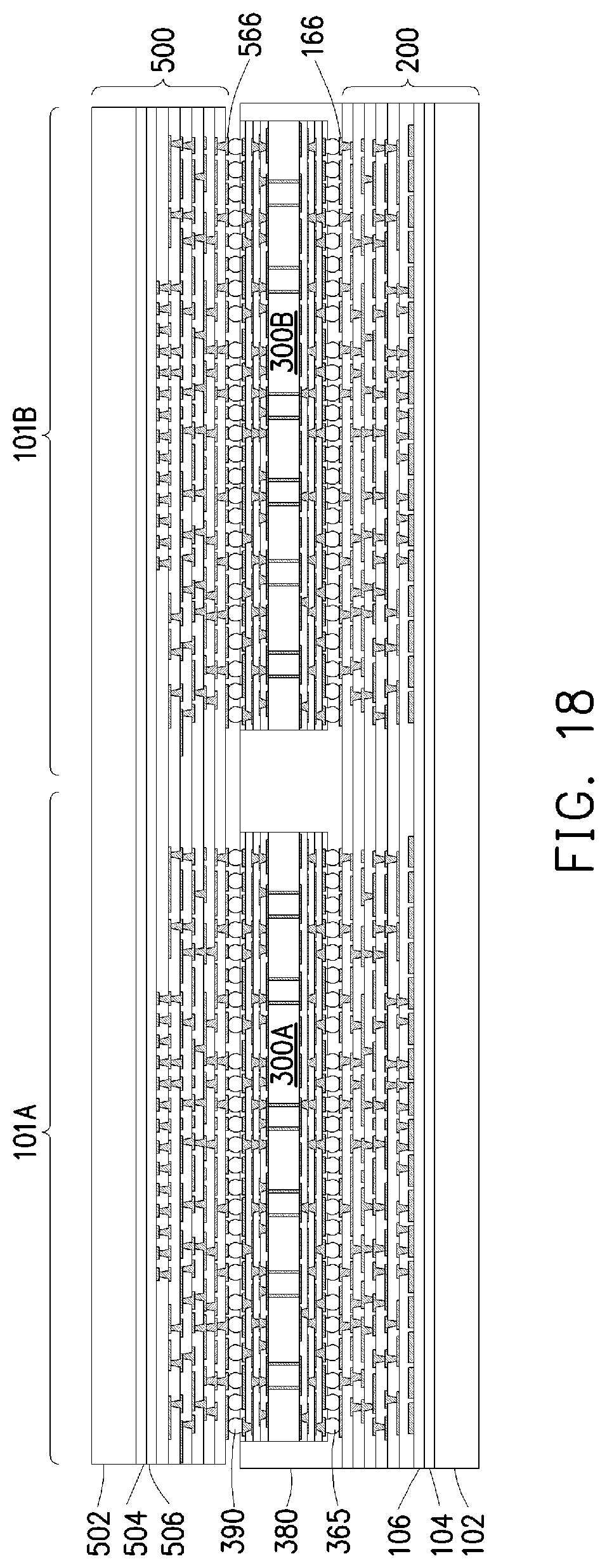Patent US11776886 Figure 18 – Symmetrical substrate for semiconductor packaging