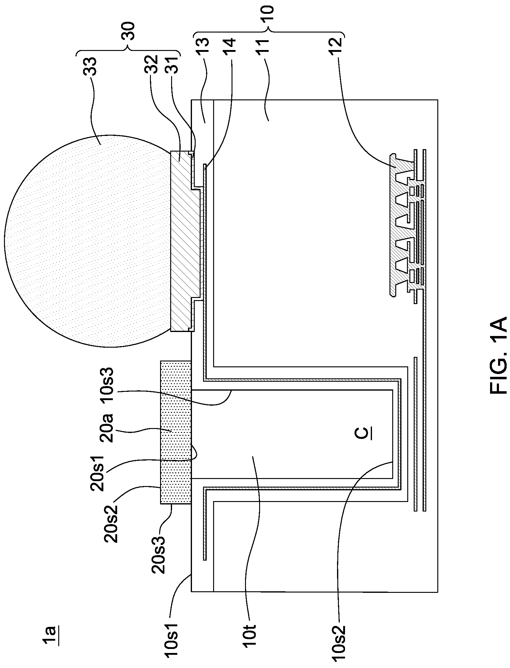 Patent US11776887 Figure 1 – Semiconductor package structure and method for manufacturing the same