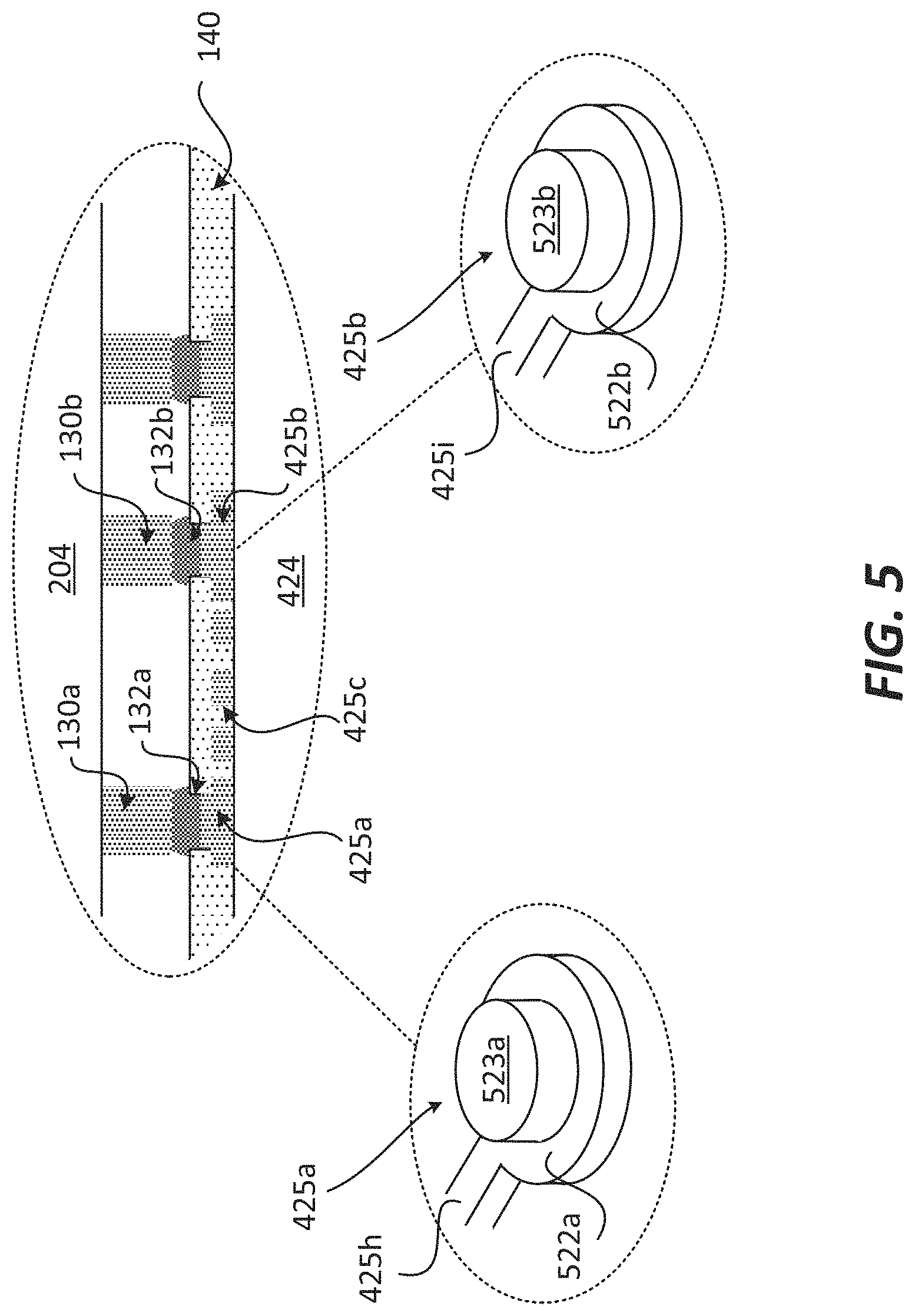 Patent US11776888 Figure 5 – Package with a substrate comprising protruding pad interconnects