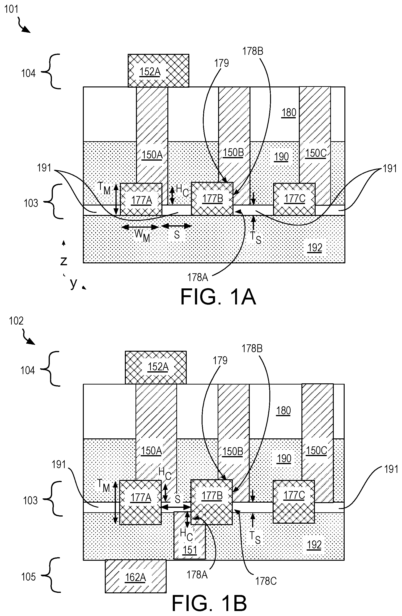 Patent US11776898 Figure 1 – Sidewall interconnect metallization structures for integrated circuit devices