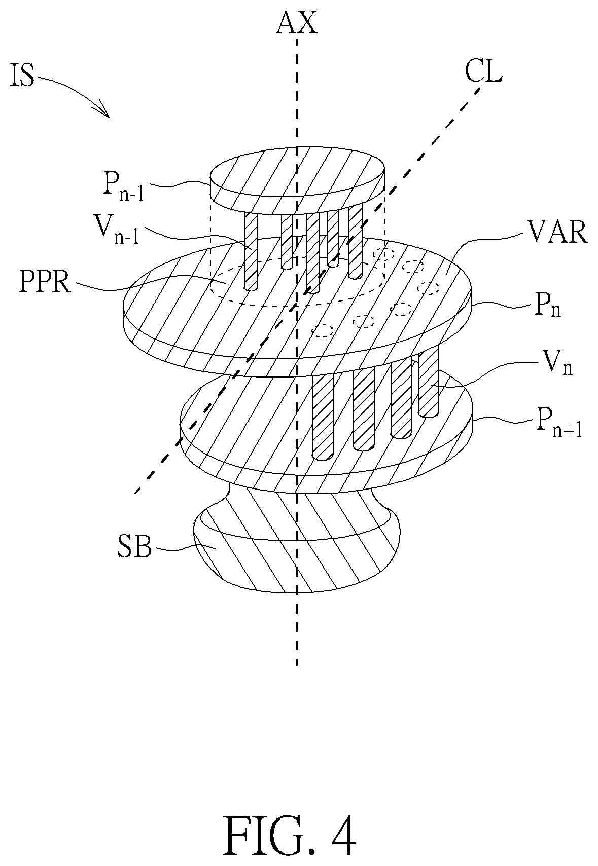 Patent US11776899 Figure 3 – Via array design for multi-layer redistribution circuit structure