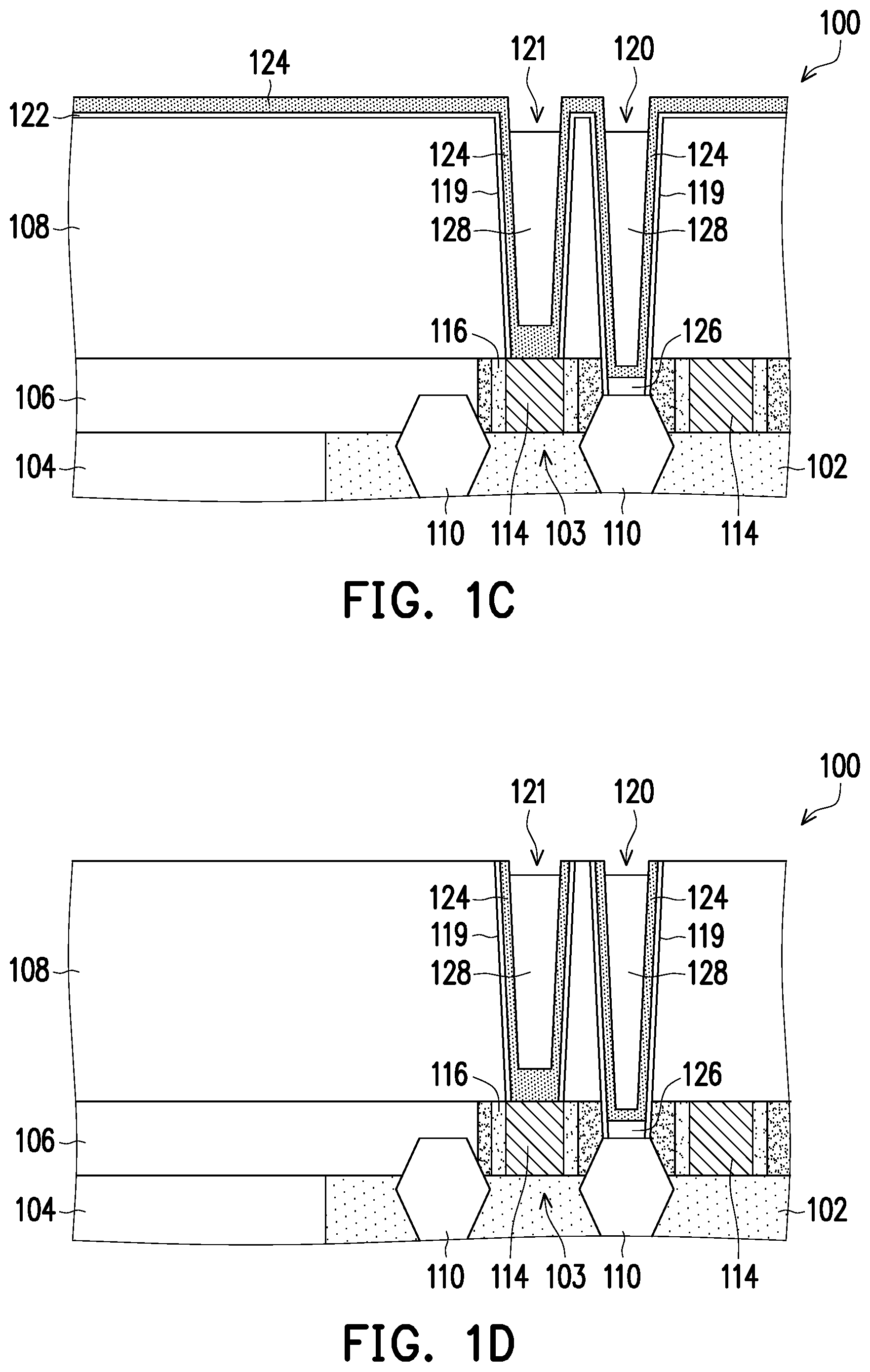 Patent US11776900 Figure 2 – Semiconductor device with contact structure