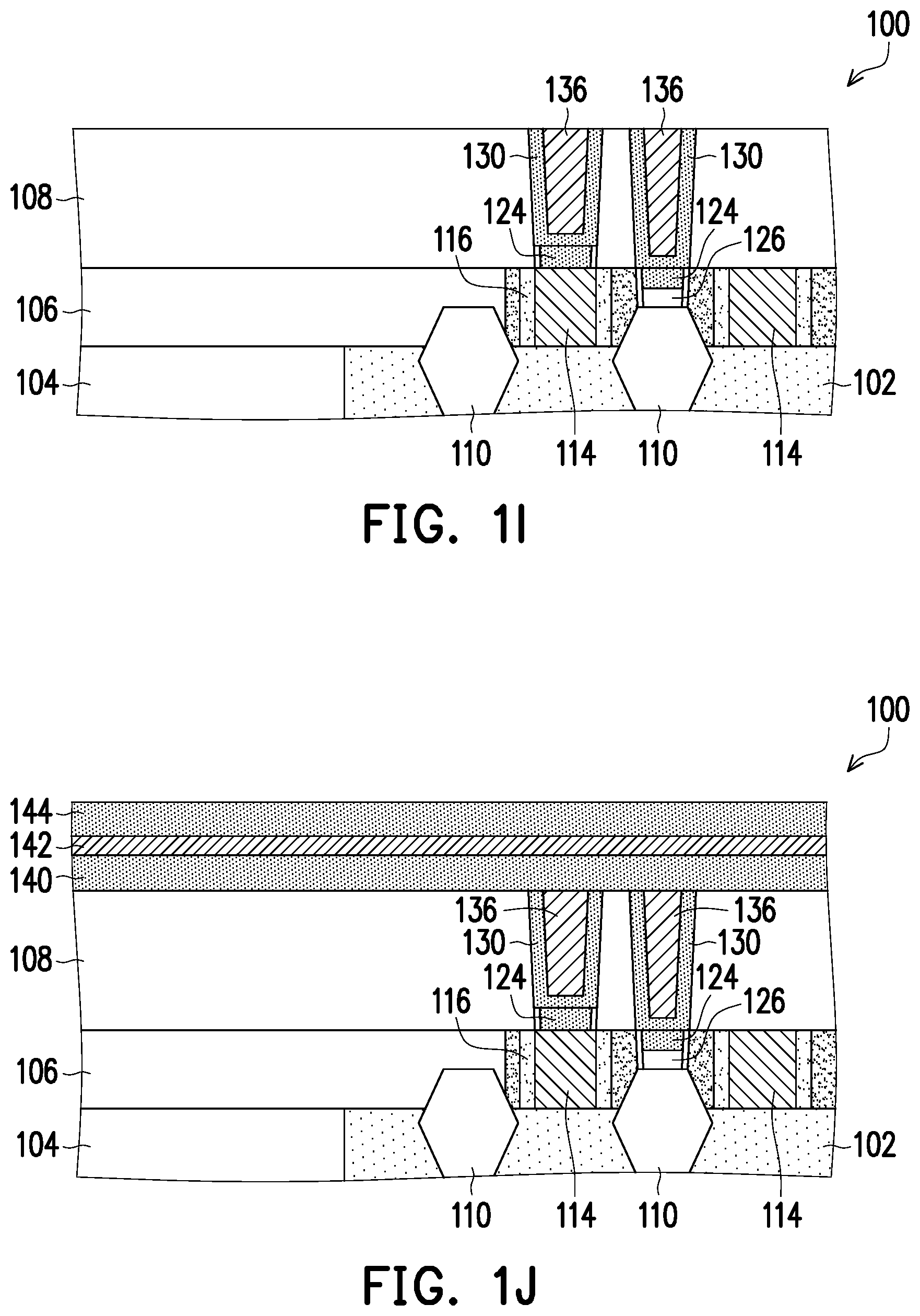 Patent US11776900 Figure 5 – Semiconductor device with contact structure