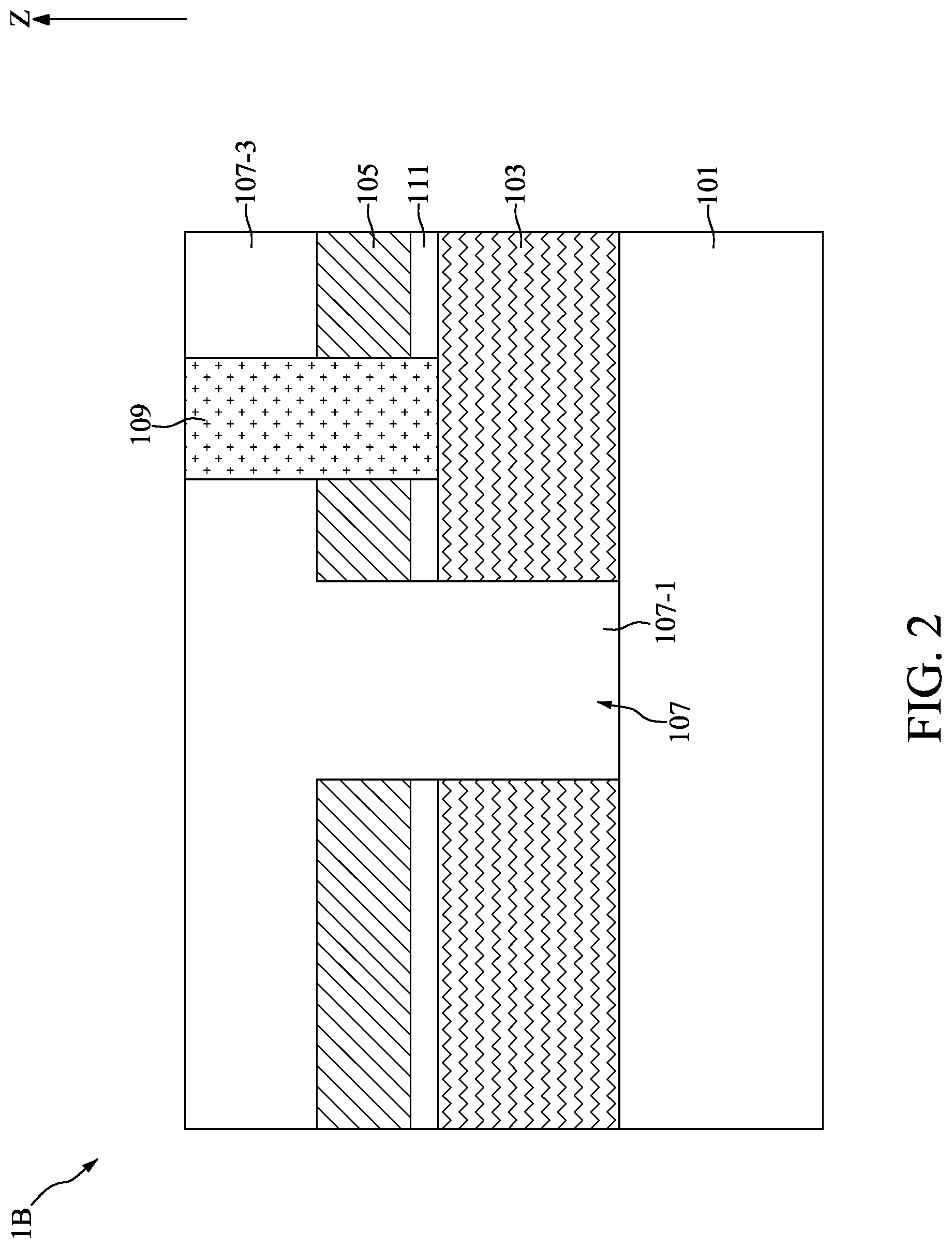 Patent US11776904 Figure 2 – Semiconductor device with carbon hard mask and method for fabricating the same