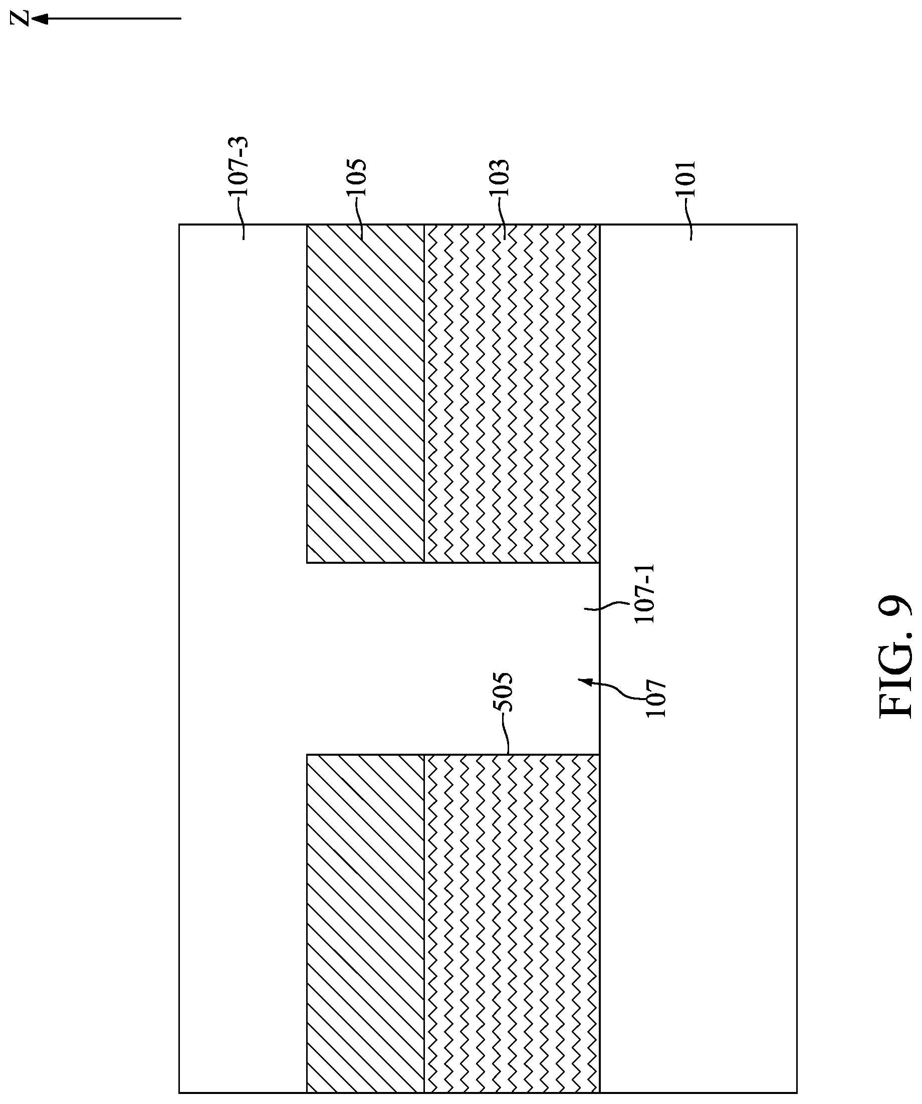 Patent US11776904 Figure 9 – Semiconductor device with carbon hard mask and method for fabricating the same
