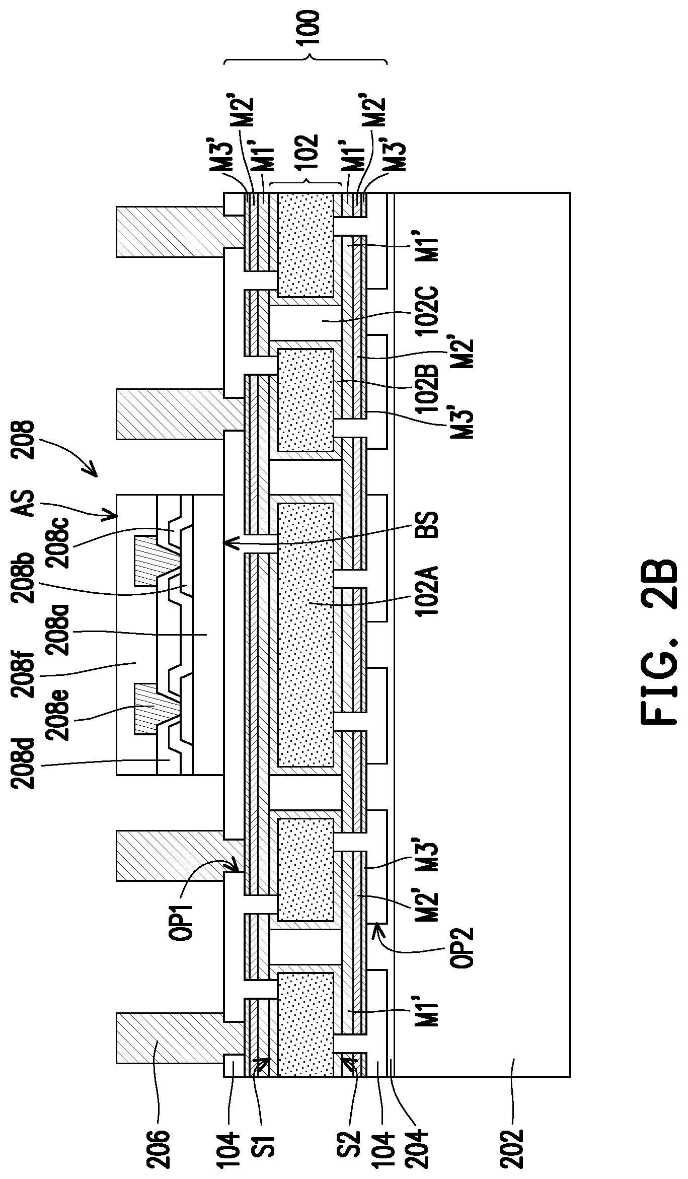 Patent US11776905 Figure 5 – Package structure, package-on-package structure and manufacturing method thereof