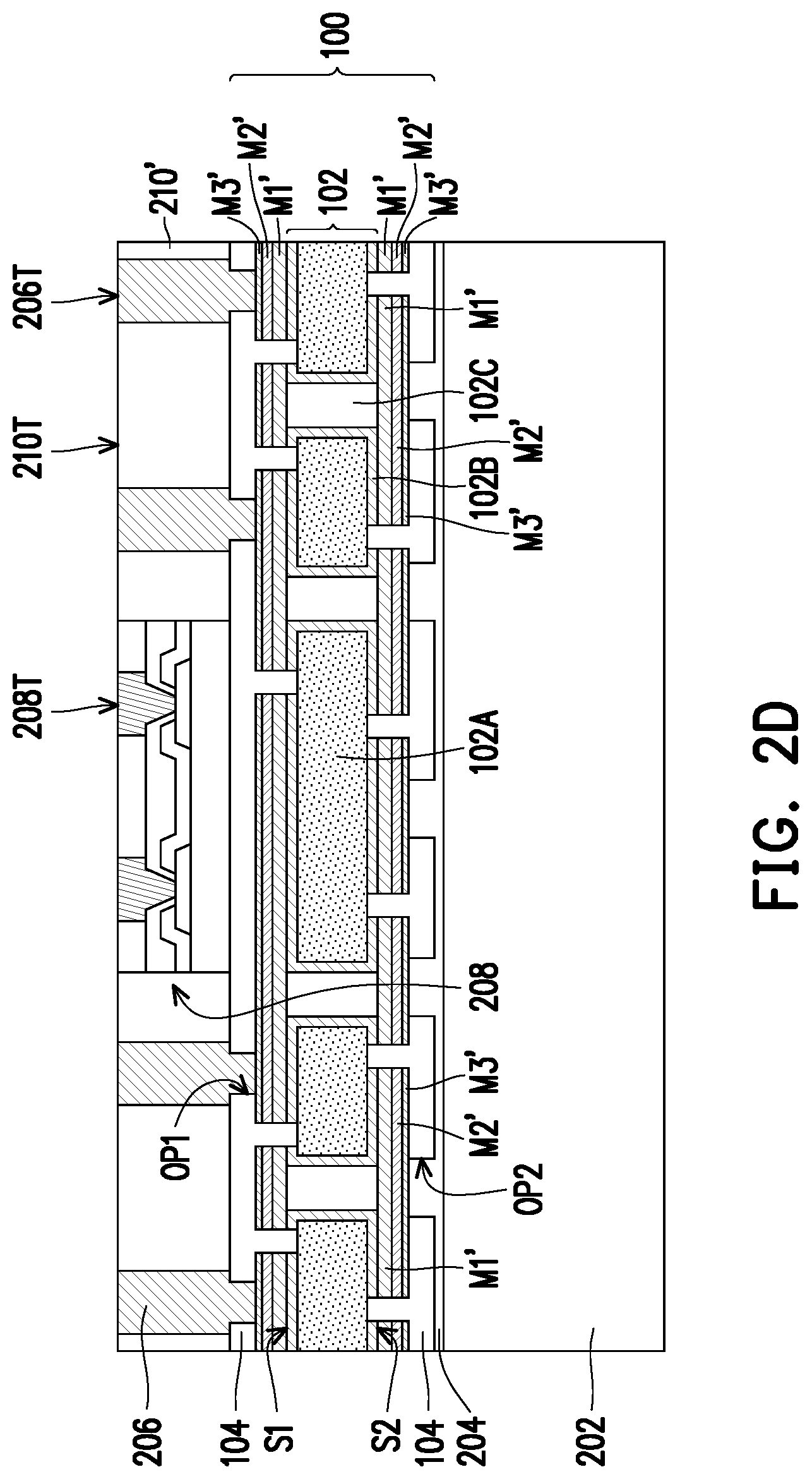 Patent US11776905 Figure 7 – Package structure, package-on-package structure and manufacturing method thereof