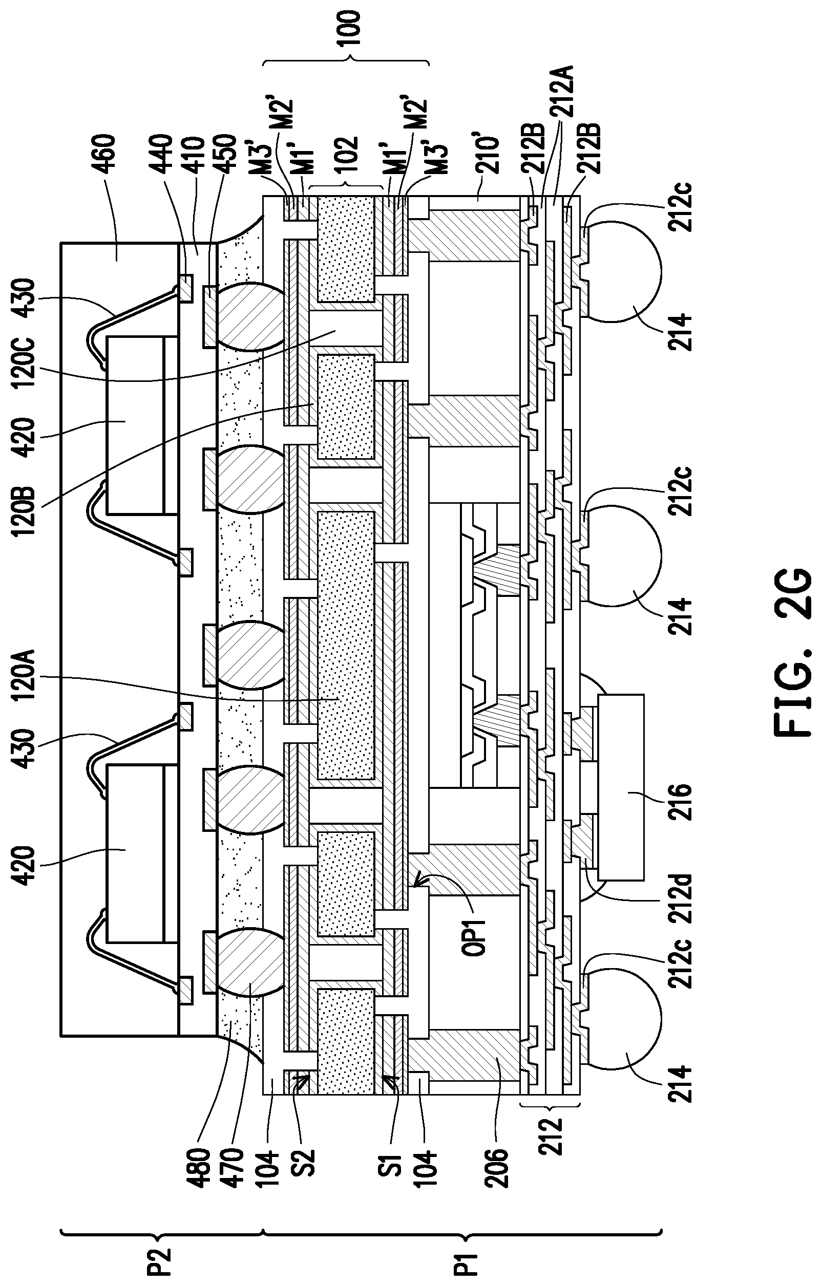 Patent US11776905 Figure 10 – Package structure, package-on-package structure and manufacturing method thereof