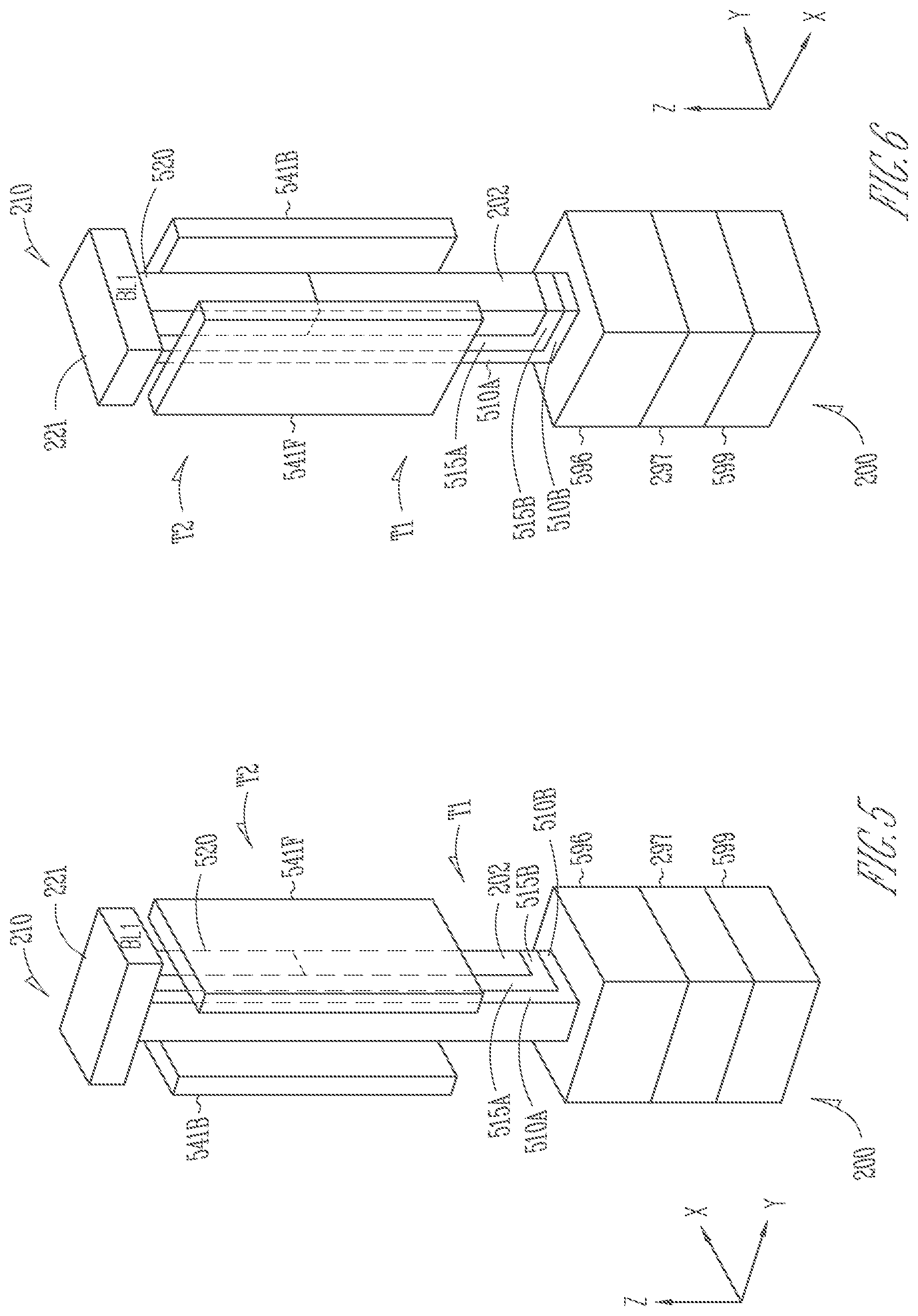 Patent US11776907 Figure 5 – Memory device having 2-transistor vertical memory cell and a common plate