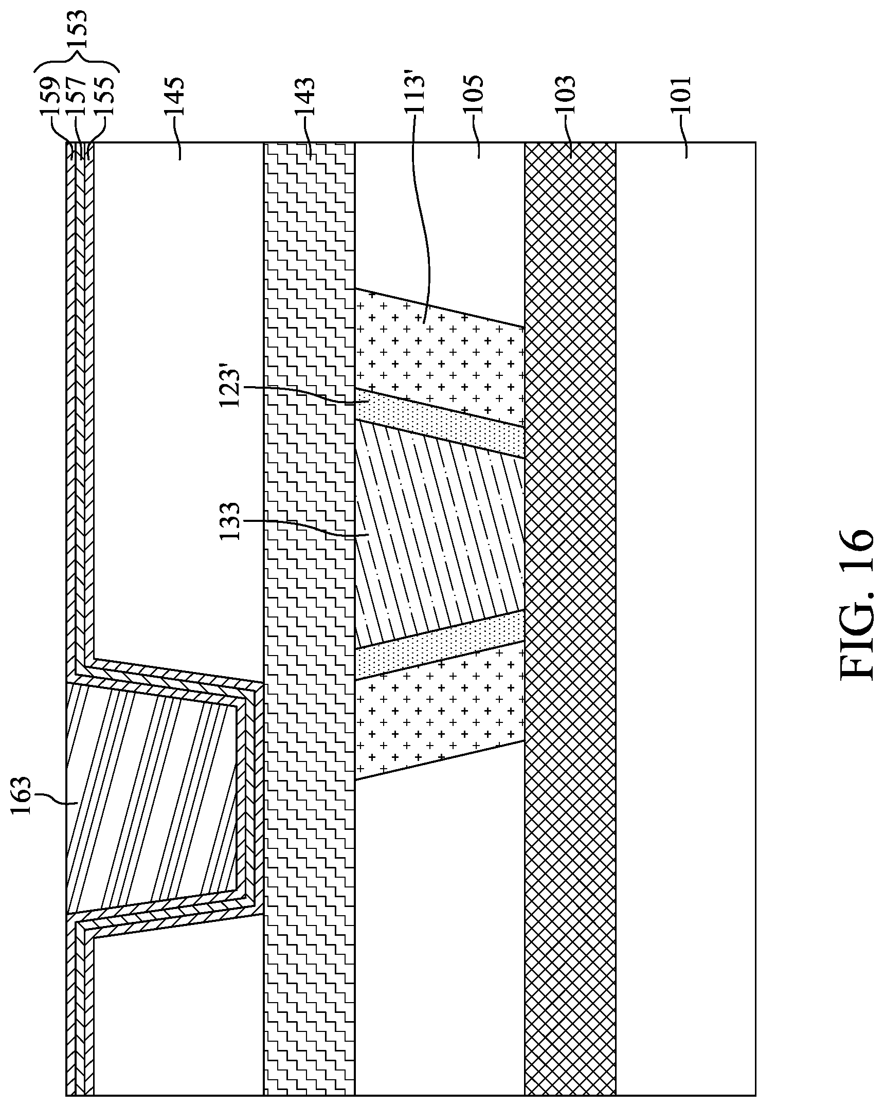 Patent US11776912 Figure 16 – Method for preparing semiconductor device structure with manganese-containing lining layer