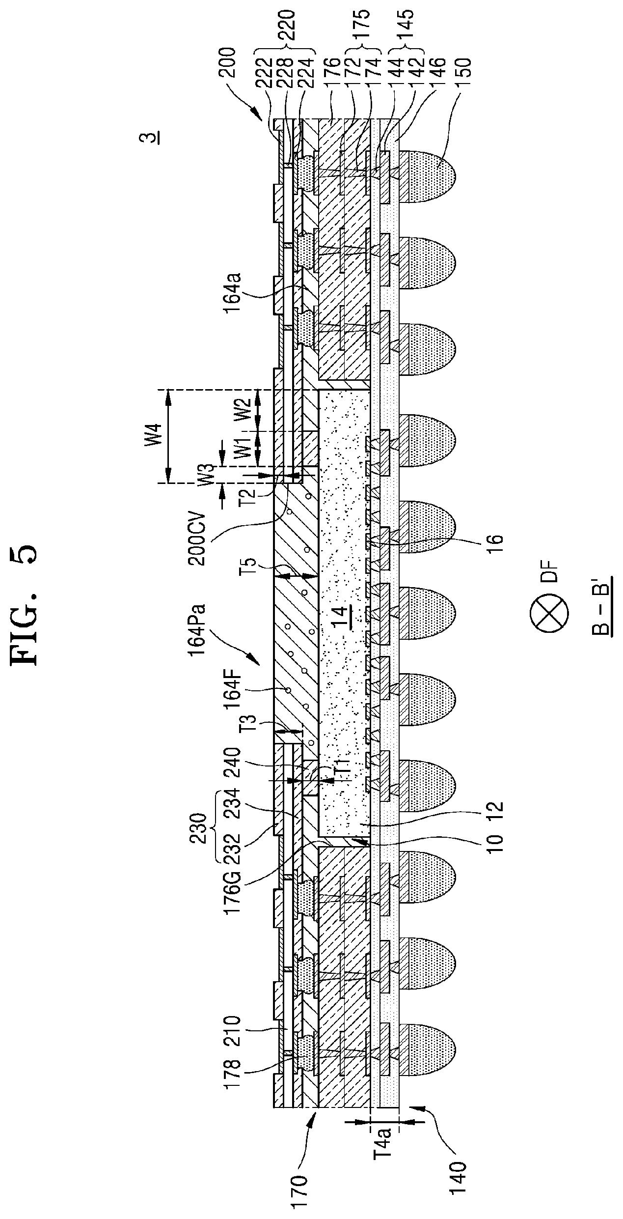 Patent US11776913 Figure 12 – Semiconductor package and a package-on-package including the same