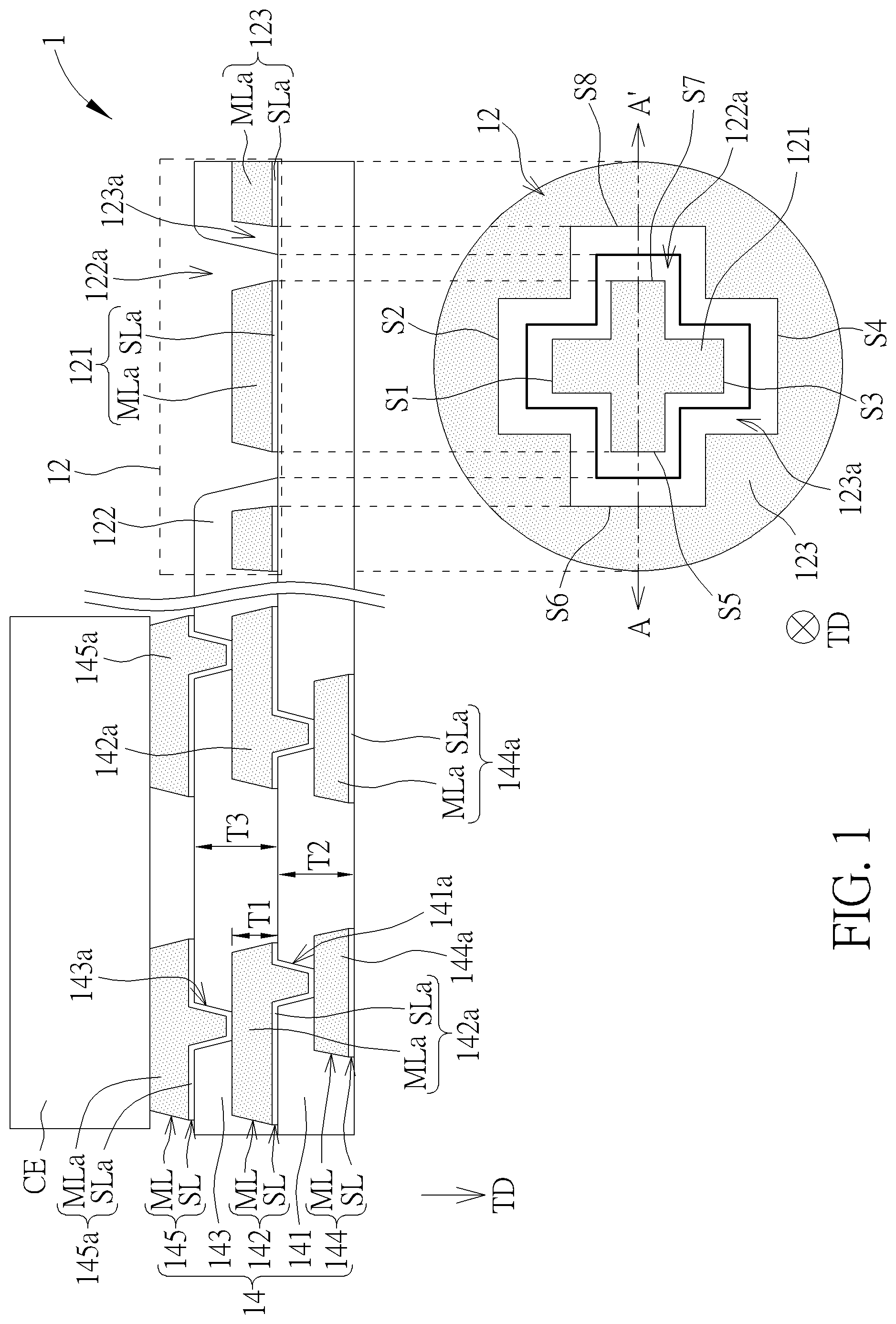 Patent US11776914 Figure 1 – Package device