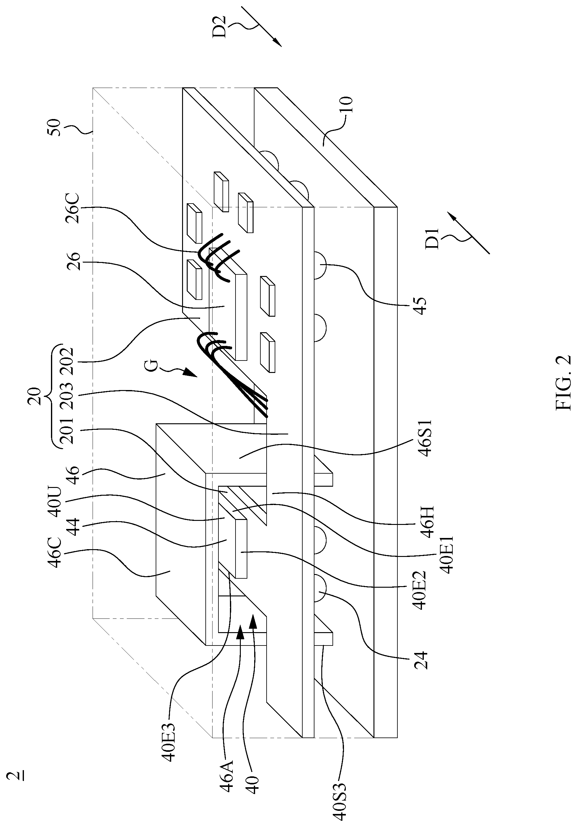 Patent US11776917 Figure 5 – Electronic package