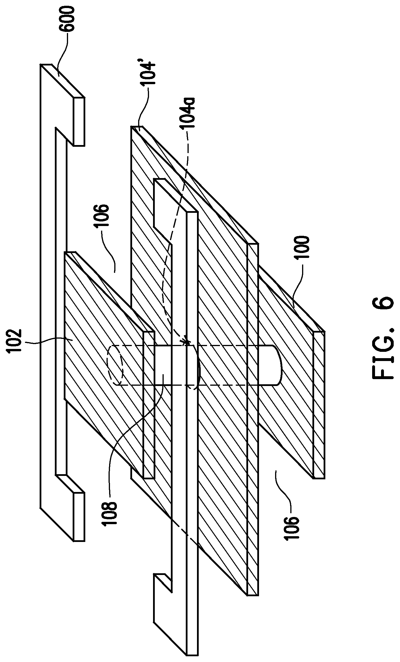 Patent US11776920 Figure 6 – Capacitor and filter and redistribution layer structure including the same