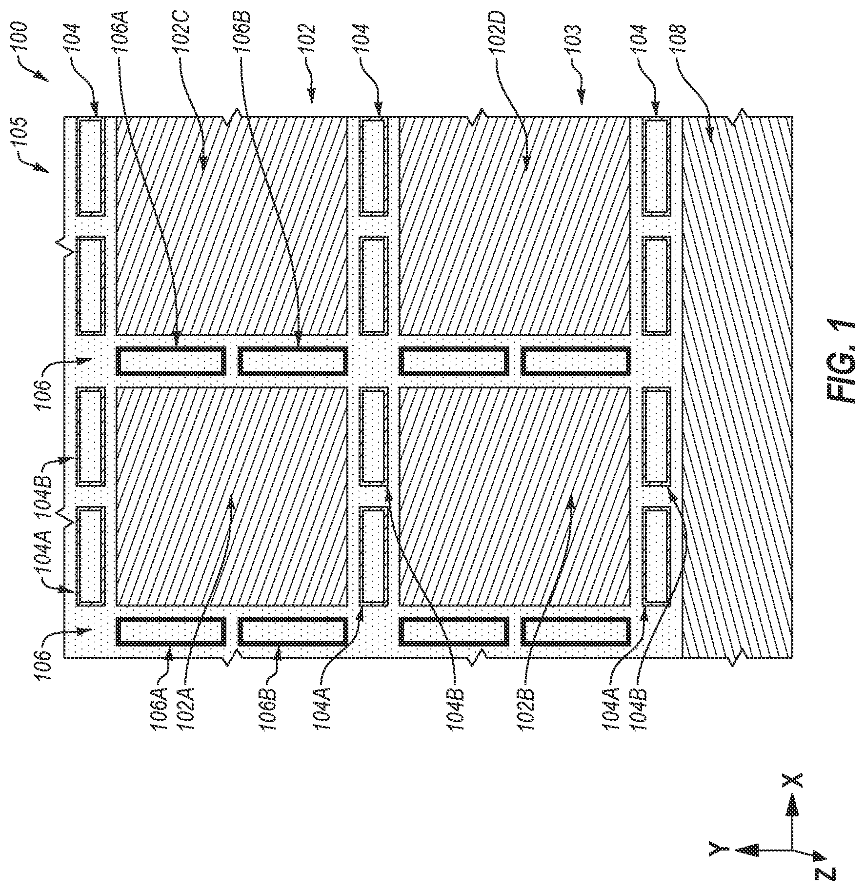 Patent US11776925 Figure 1 – Methods of forming microelectronic devices, and related microelectronic devices and electronic systems