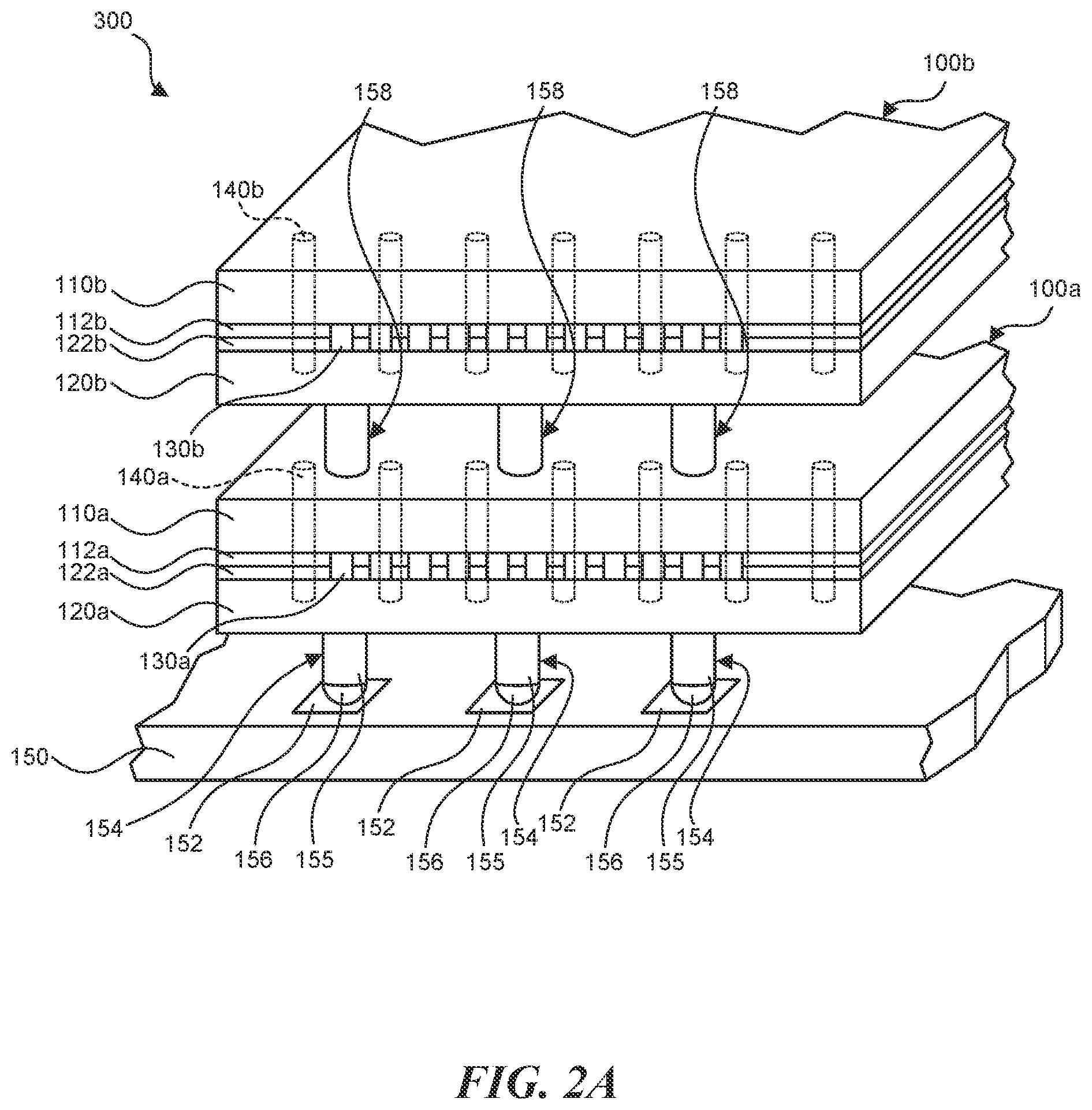 Patent US11776926 Figure 2 – Combination-bonded die pair packaging and associated systems and methods
