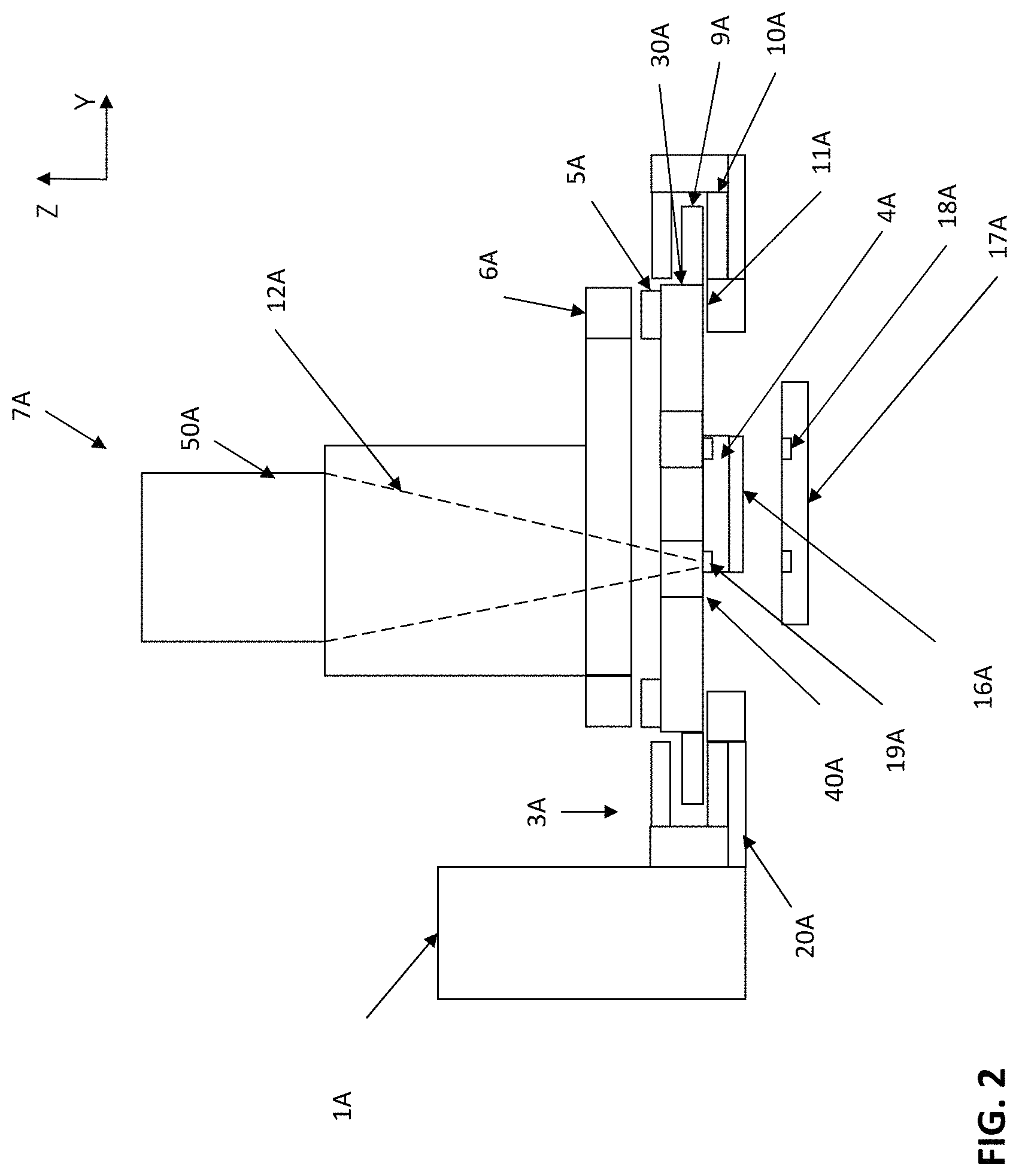 Patent US11776930 Figure 2 – Die bond head apparatus with die holder motion table