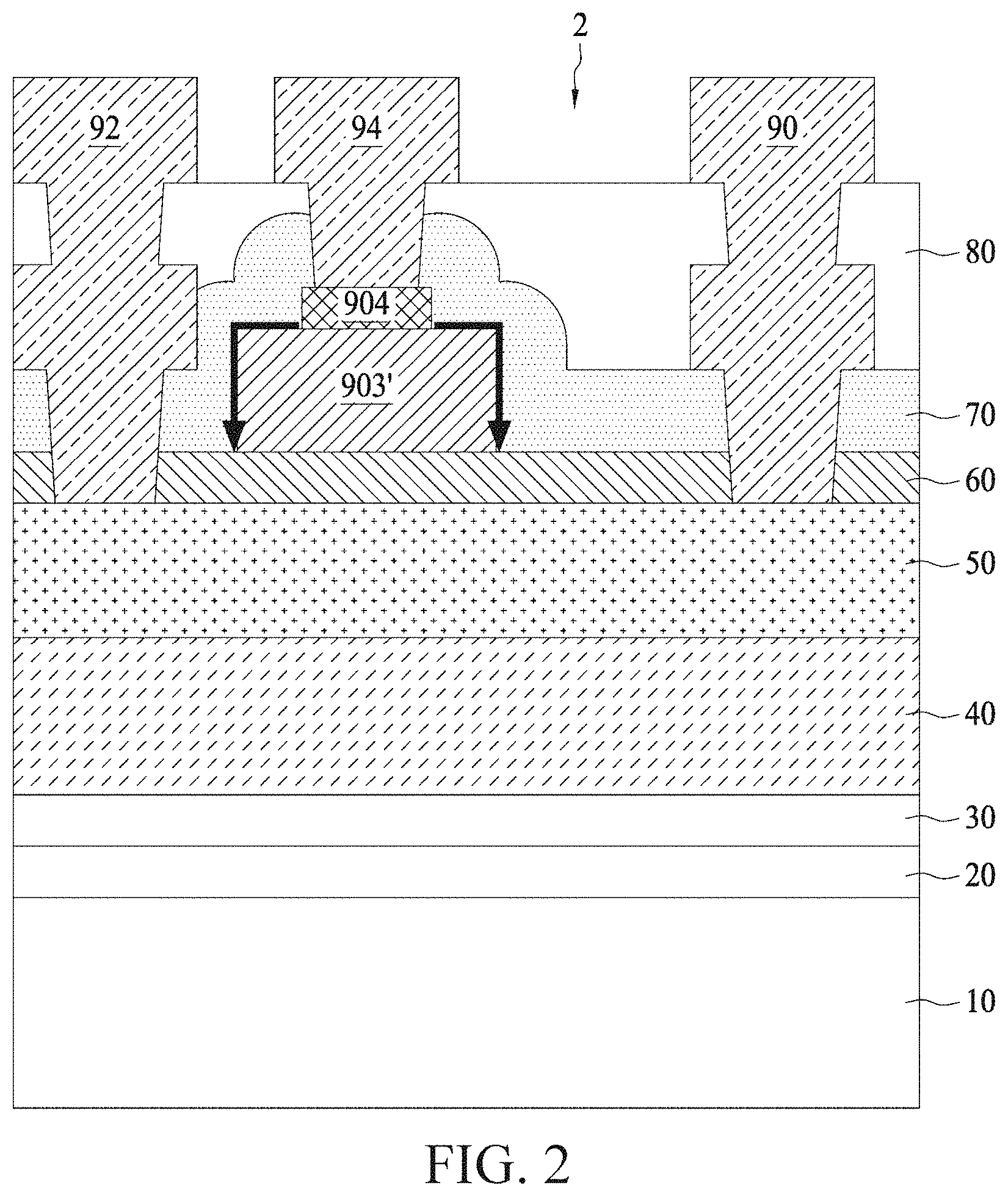 Patent US11776934 Figure 2 – Semiconductor apparatus and fabrication method thereof