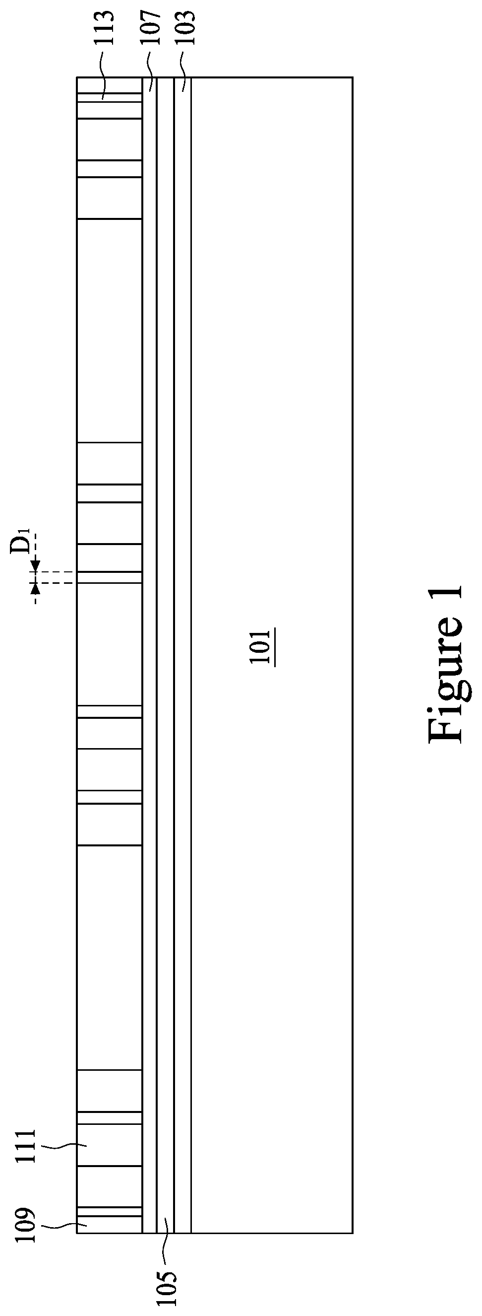 Patent US11776935 Figure 1 – Semiconductor device and method of manufacture