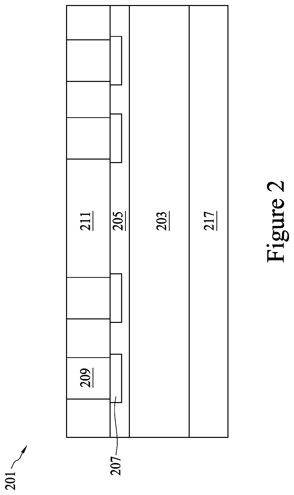 Patent US11776935 Figure 2 – Semiconductor device and method of manufacture