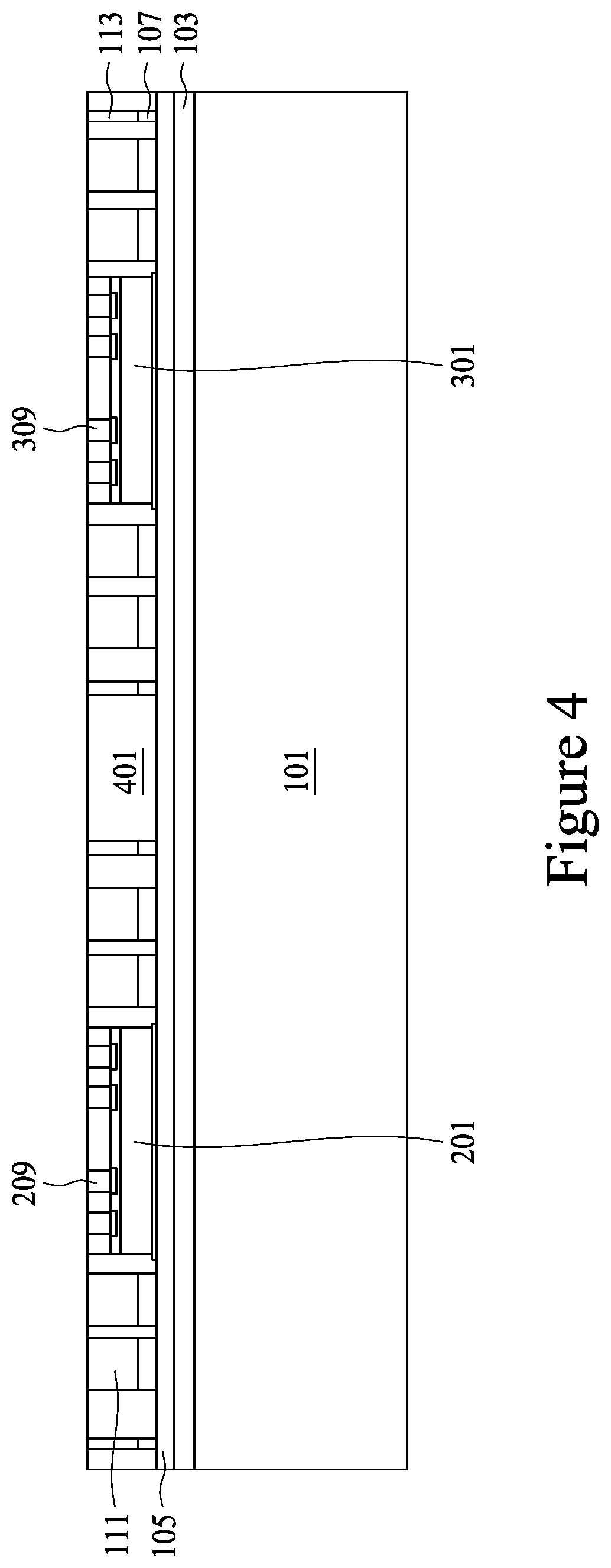 Patent US11776935 Figure 4 – Semiconductor device and method of manufacture