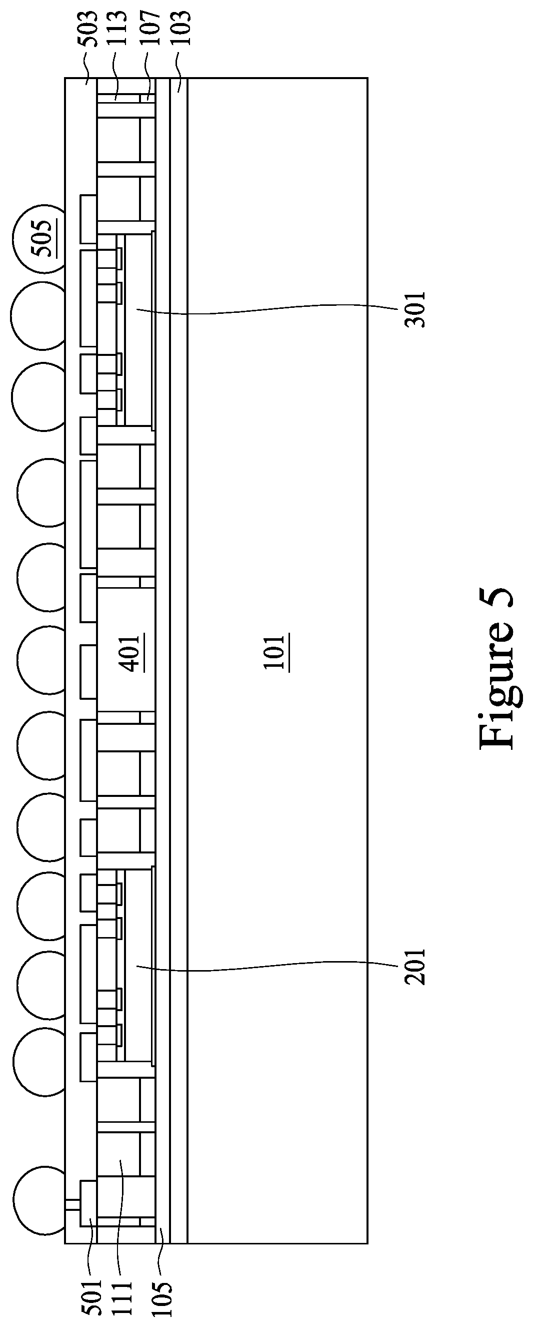 Patent US11776935 Figure 5 – Semiconductor device and method of manufacture
