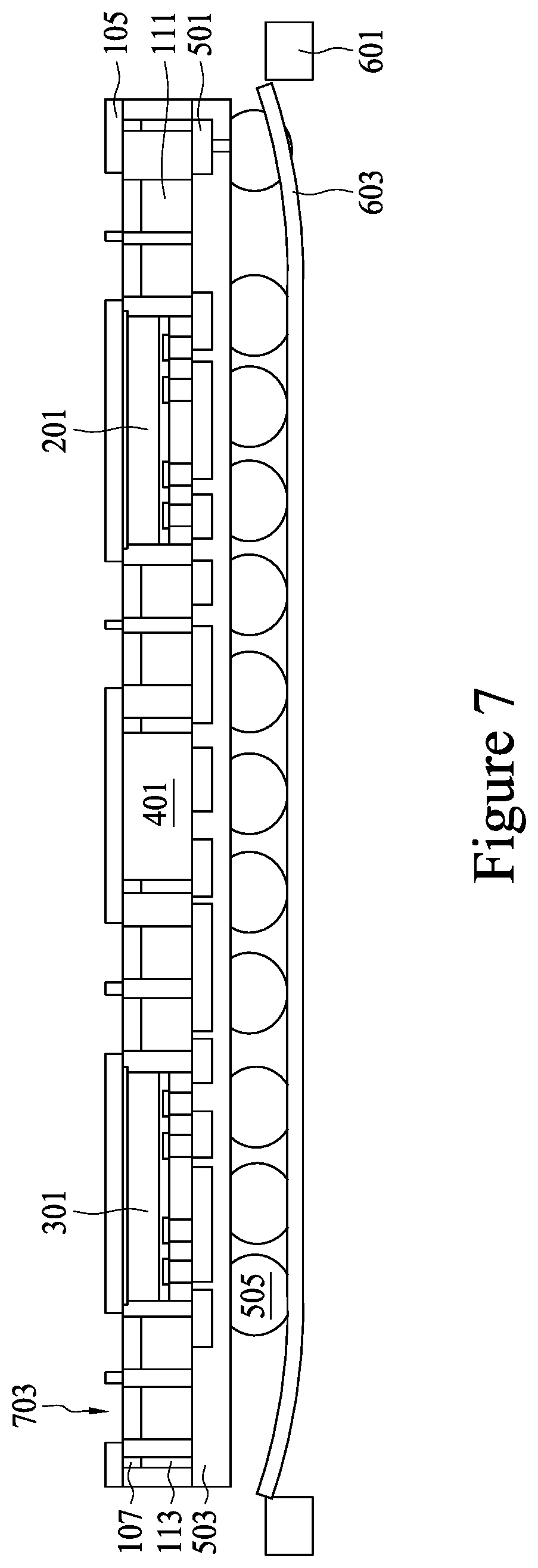 Patent US11776935 Figure 8 – Semiconductor device and method of manufacture