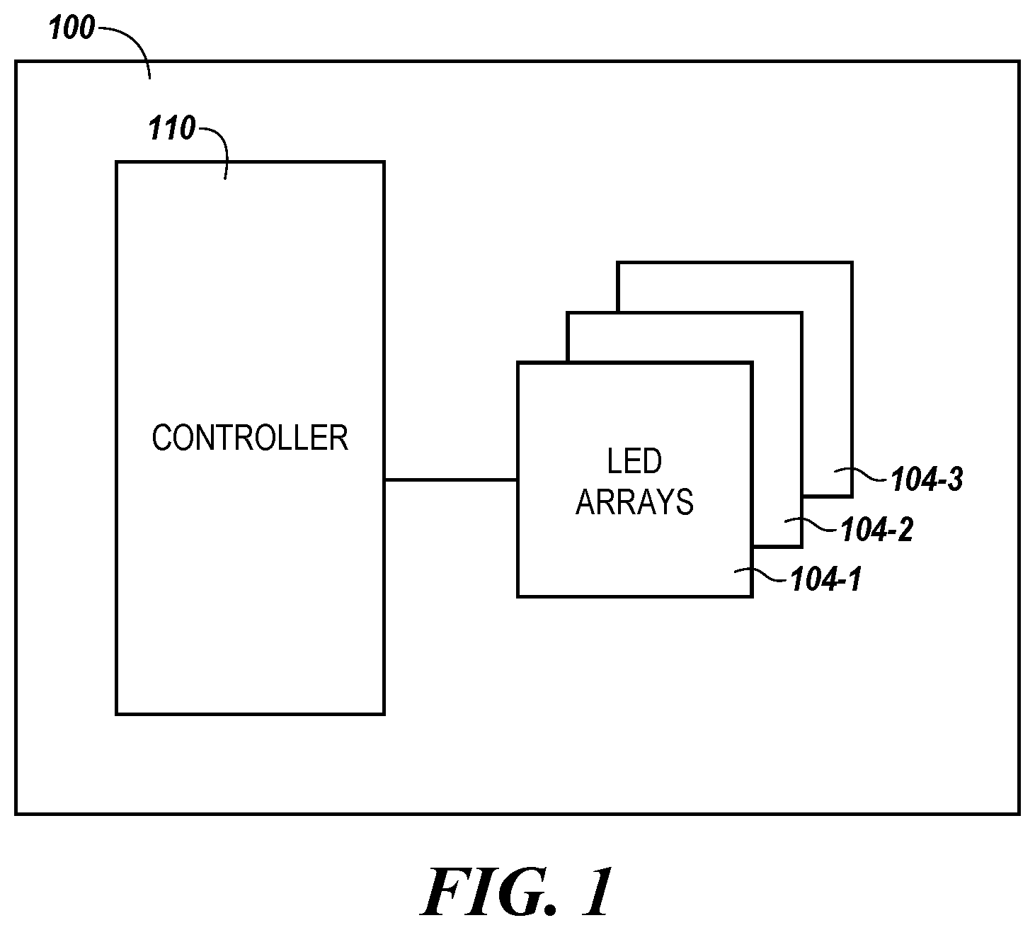 Patent US11776939 Figure 1 – Stacked light emitting diode (LED) display