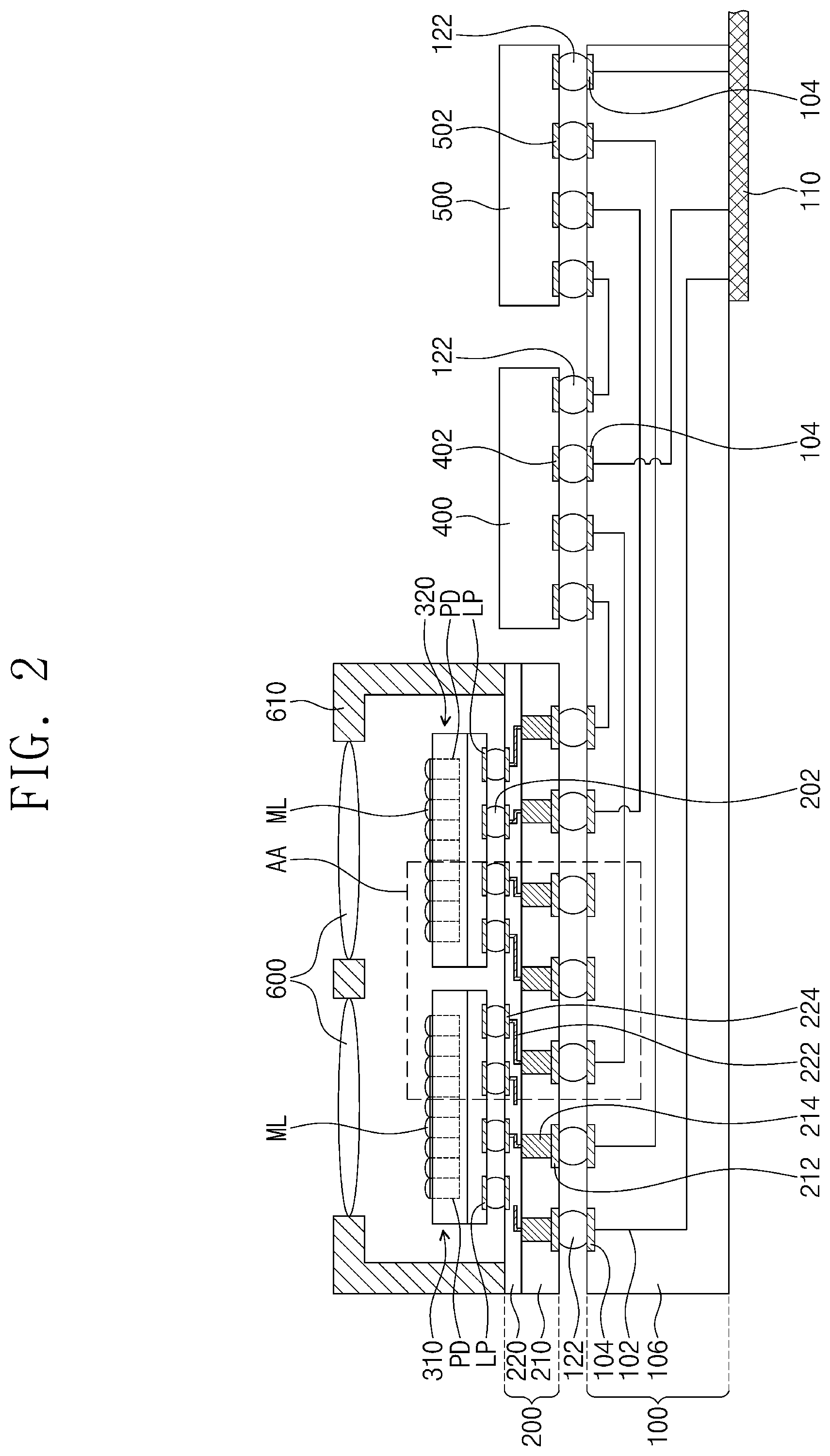 Patent US11776941 Figure 2 – Semiconductor package