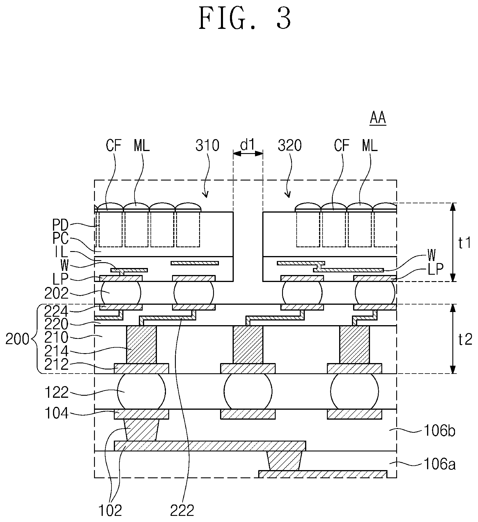 Patent US11776941 Figure 3 – Semiconductor package