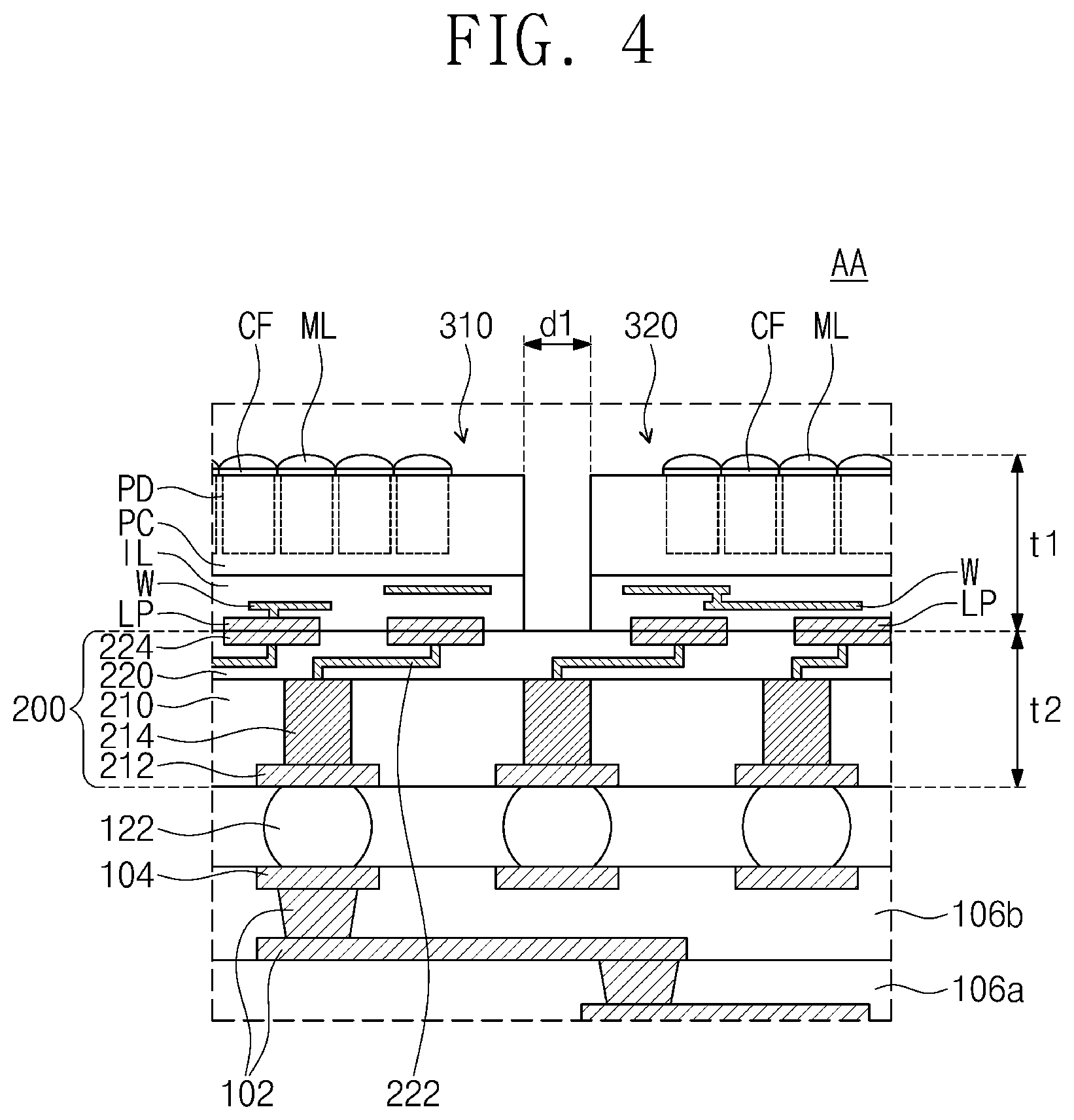 Patent US11776941 Figure 4 – Semiconductor package