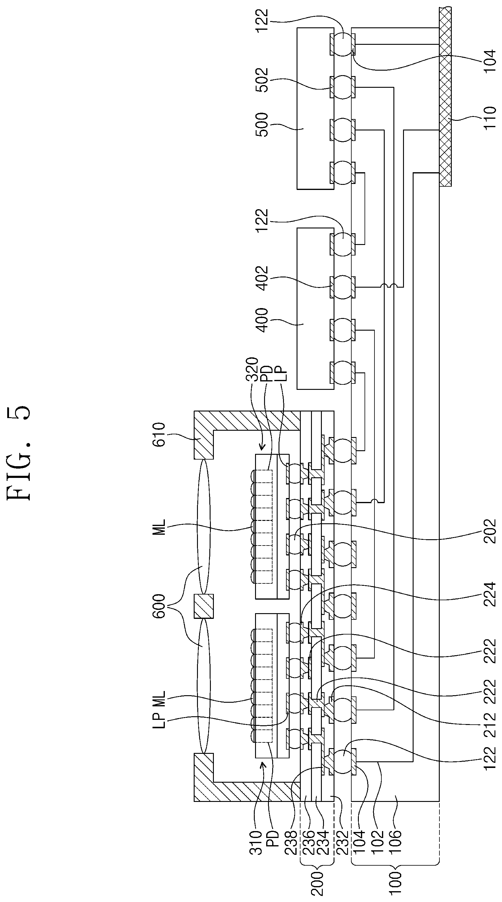 Patent US11776941 Figure 5 – Semiconductor package