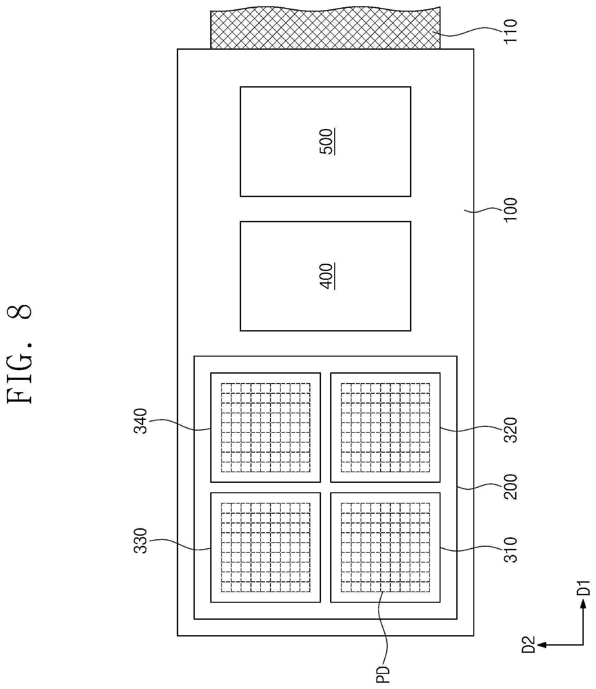 Patent US11776941 Figure 8 – Semiconductor package