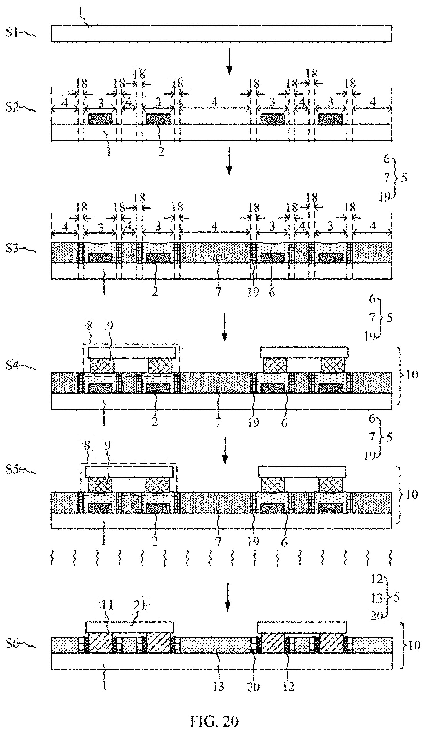 Patent US11776942 Figure 13 – Method for manufacturing display panel, display panel, and display apparatus