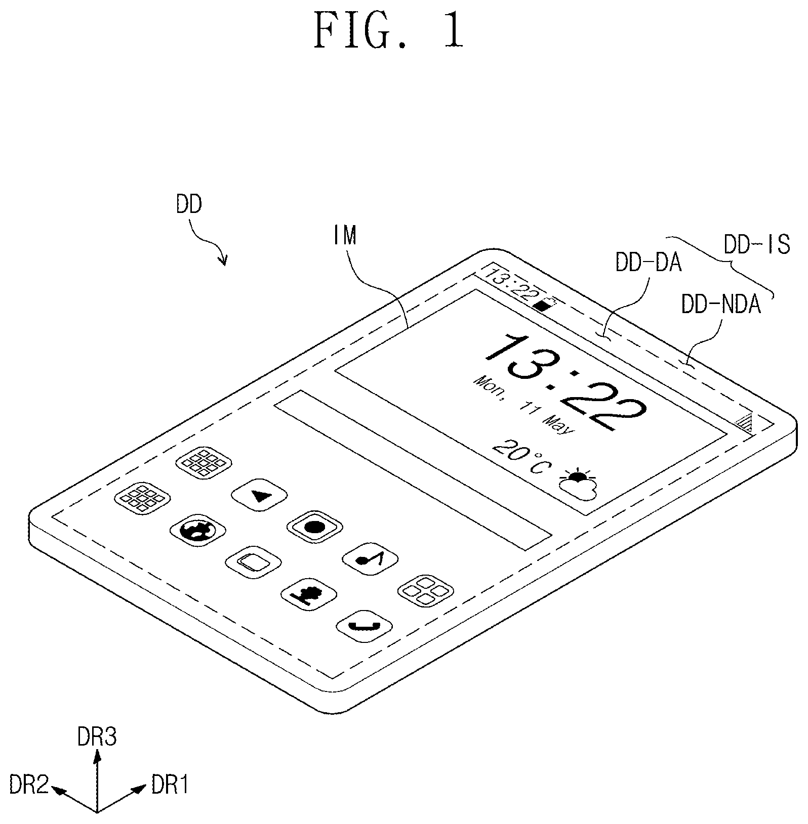 Patent US11776943 Figure 1 – Display panel and manufacturing method for same