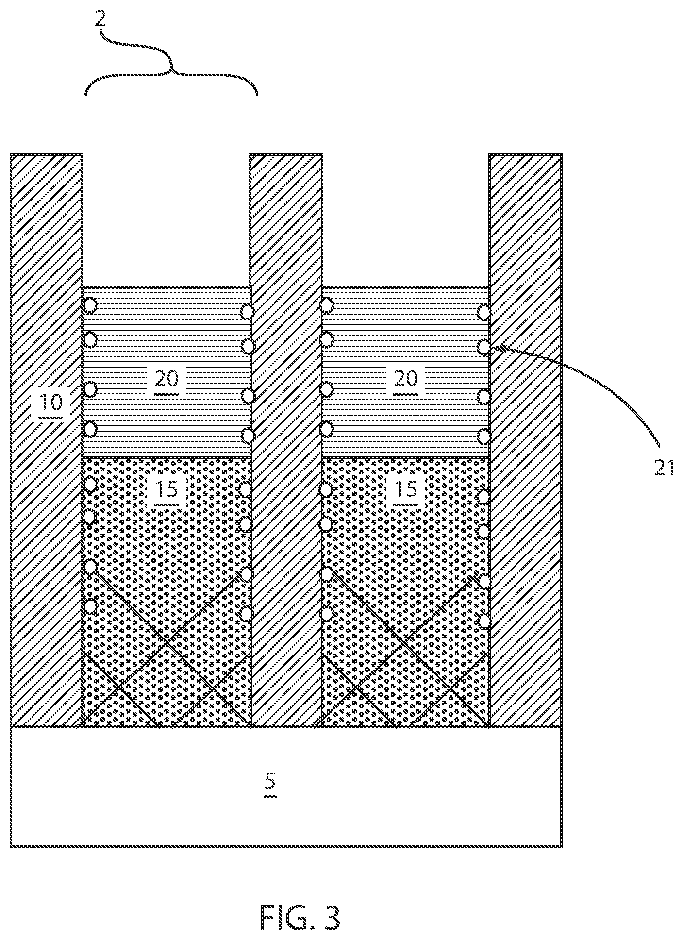 Patent US11776956 Figure 3 – III-V fins by aspect ratio trapping and self-aligned etch to remove rough epitaxy surface