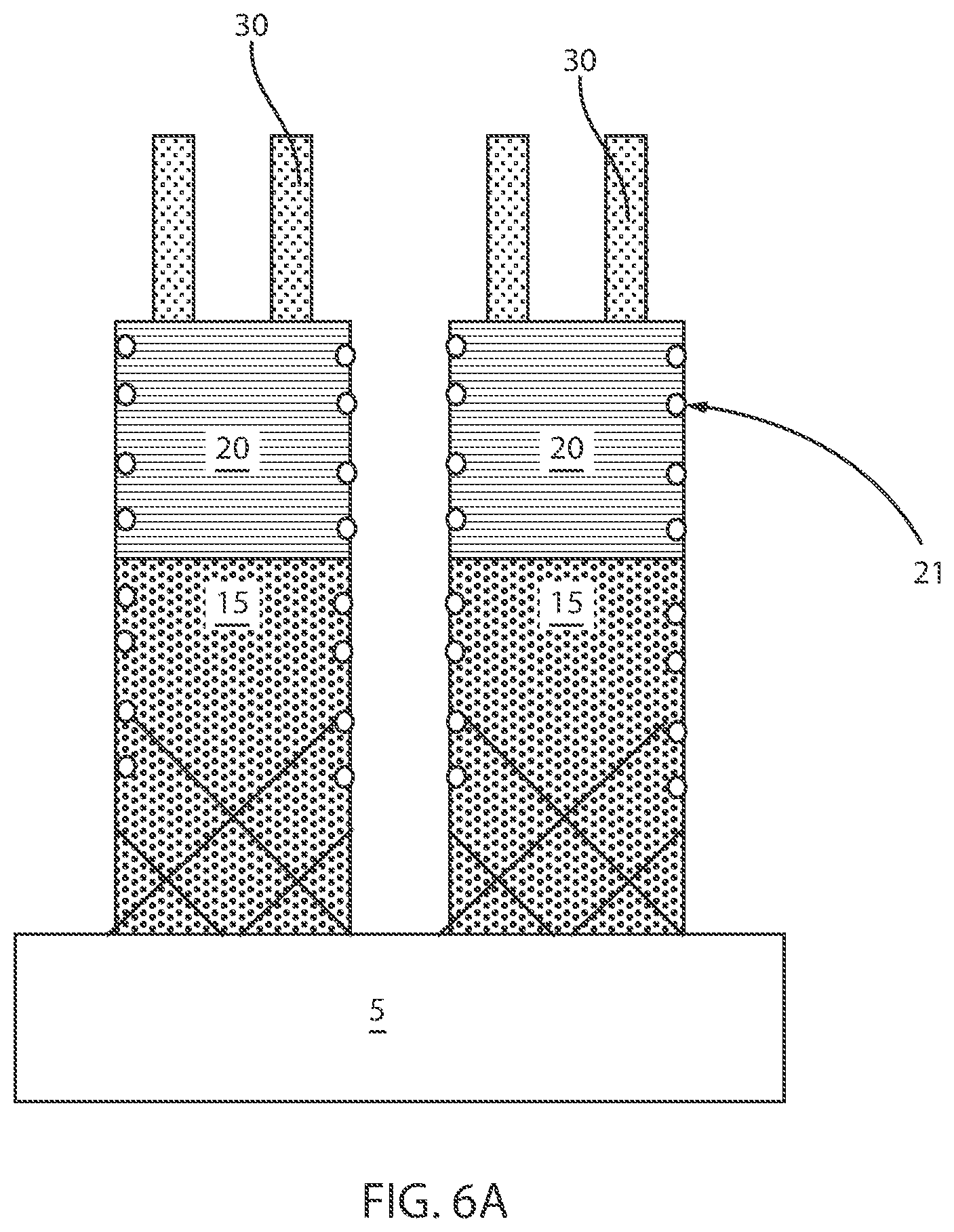 Patent US11776956 Figure 6 – III-V fins by aspect ratio trapping and self-aligned etch to remove rough epitaxy surface