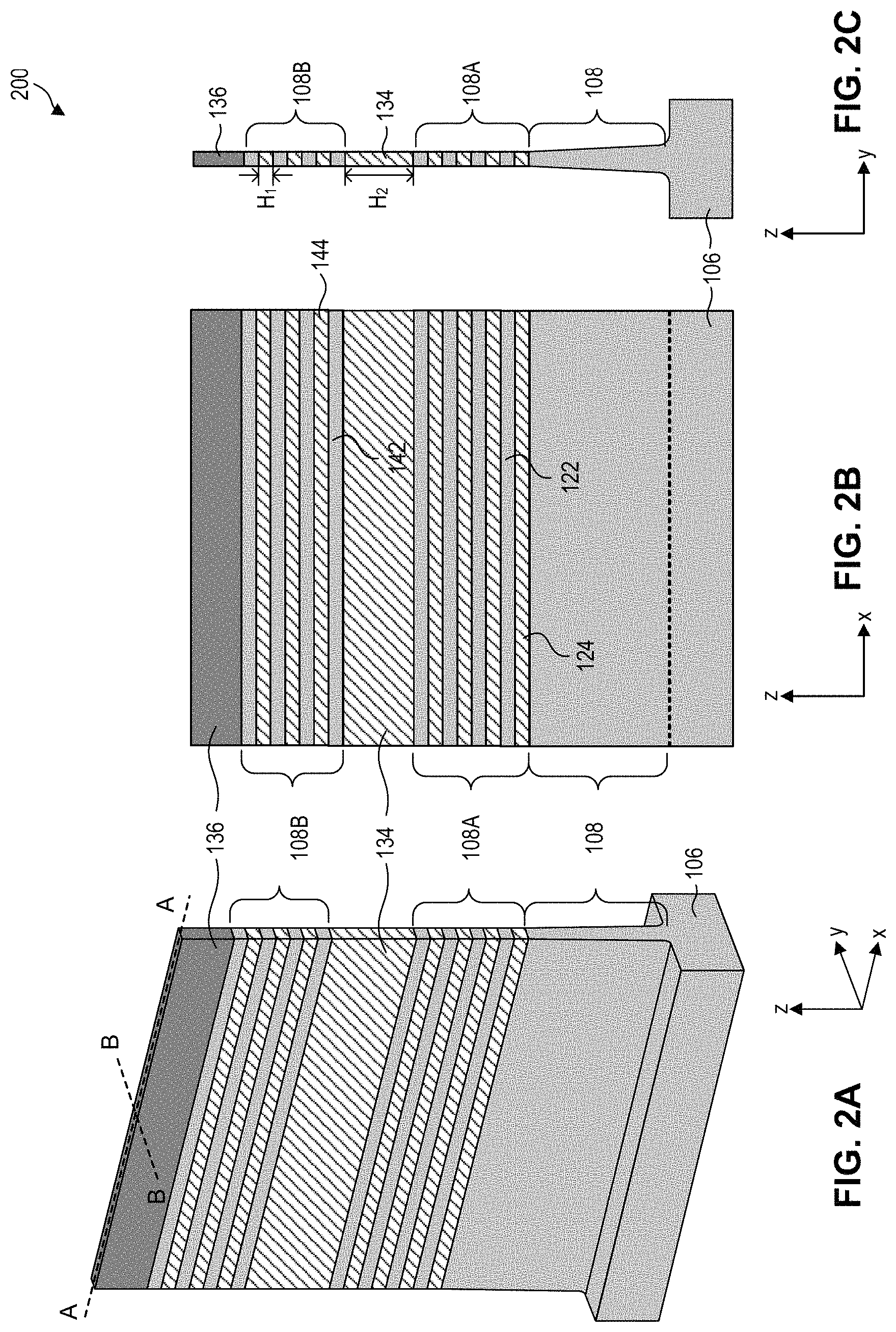 Patent US11776960 Figure 2 – Gate structures for stacked semiconductor devices